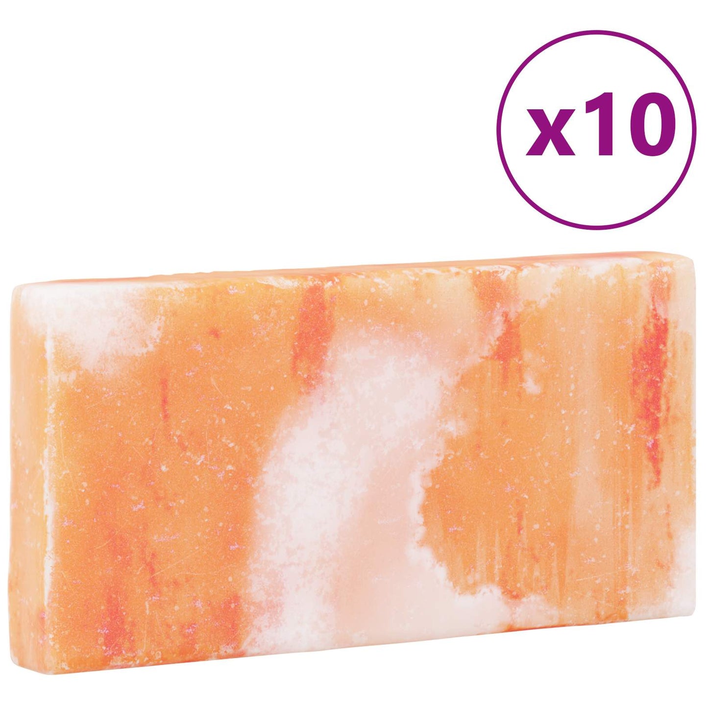 Saltstein 10 pcs Rosa 20 x 2,5 x 10 cm Himalayasalt