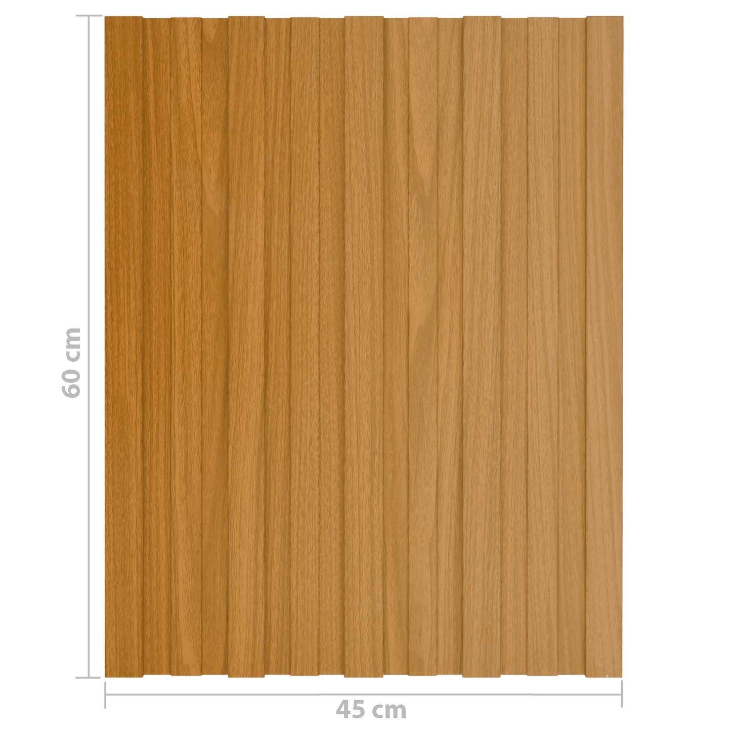 Takpanel 36 pcs Naturlig 60 x 45 cm Galvanisert stål