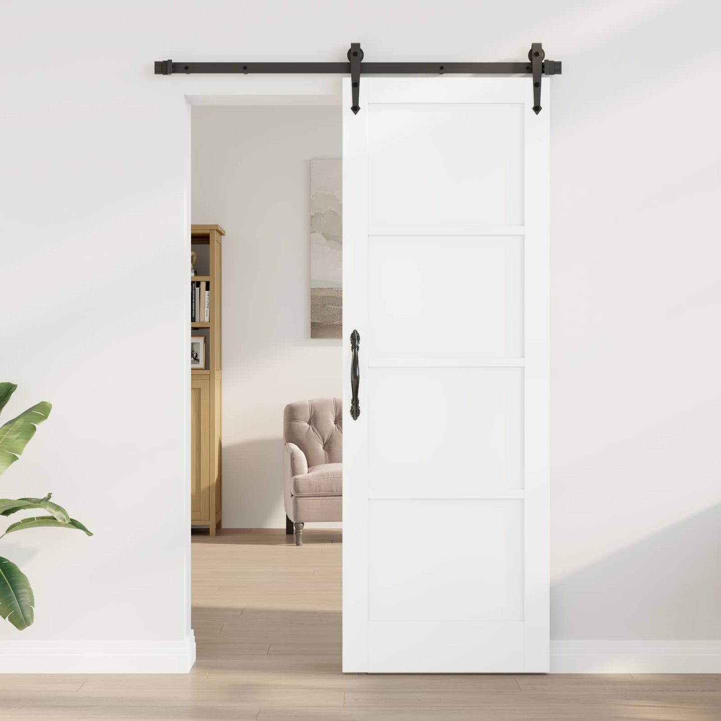 Innvendig Dør Hvit 73,5 x 211 cm Kryssfinér