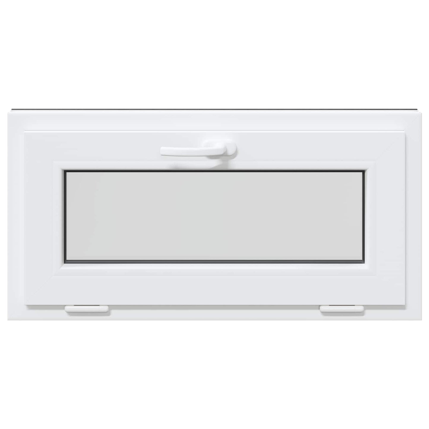 Kjølevindu RISOR 80 x 40 cm PVC og glass Antrasitt