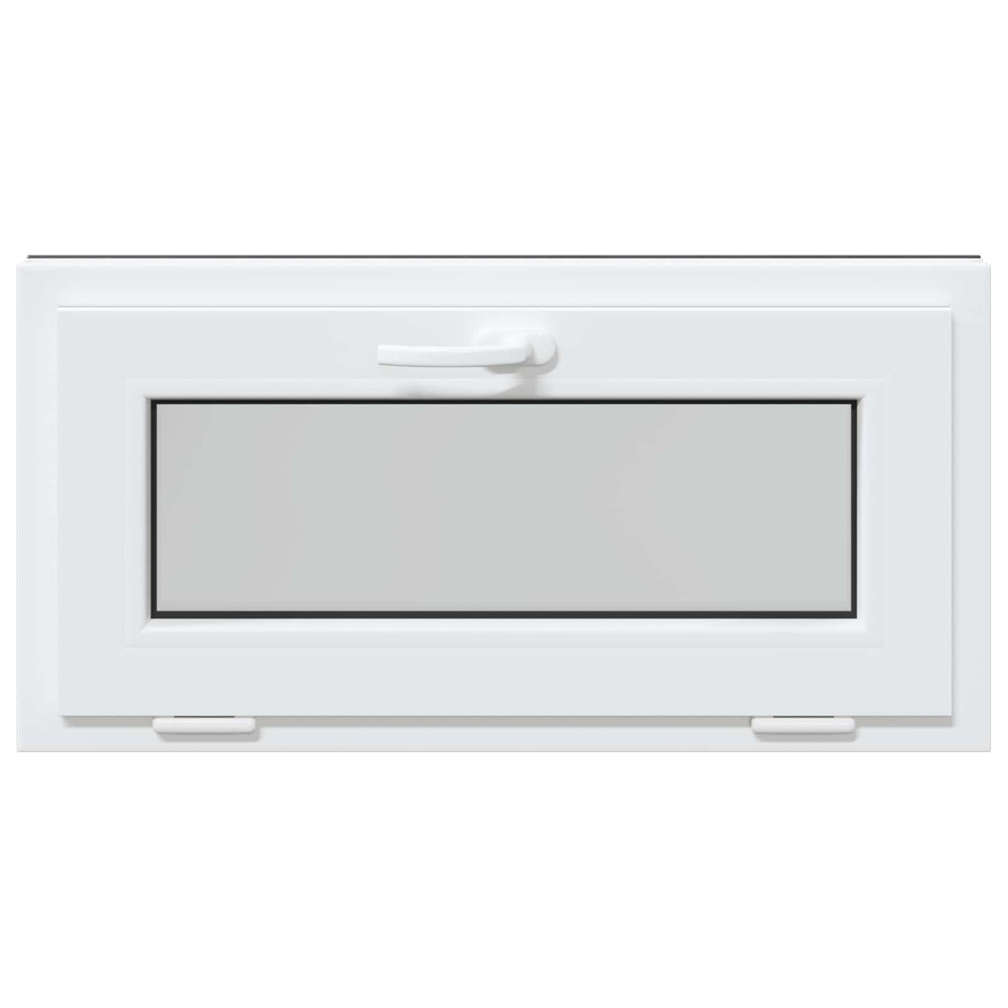 Kjølevindu RISOR 80 x 40 cm PVC og glass Antrasitt