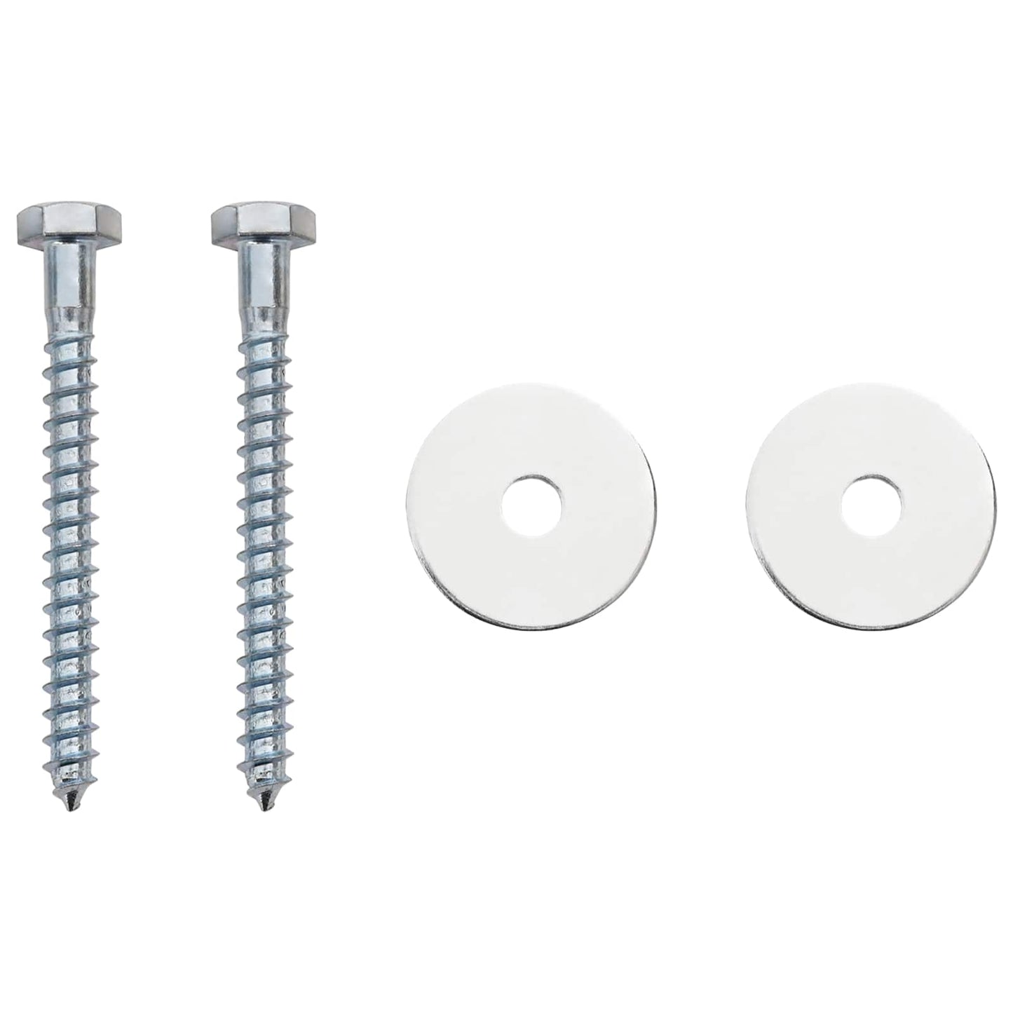 Jordanker 2 pcs Sølv Ø10 x 30 cm Galvanisert metall