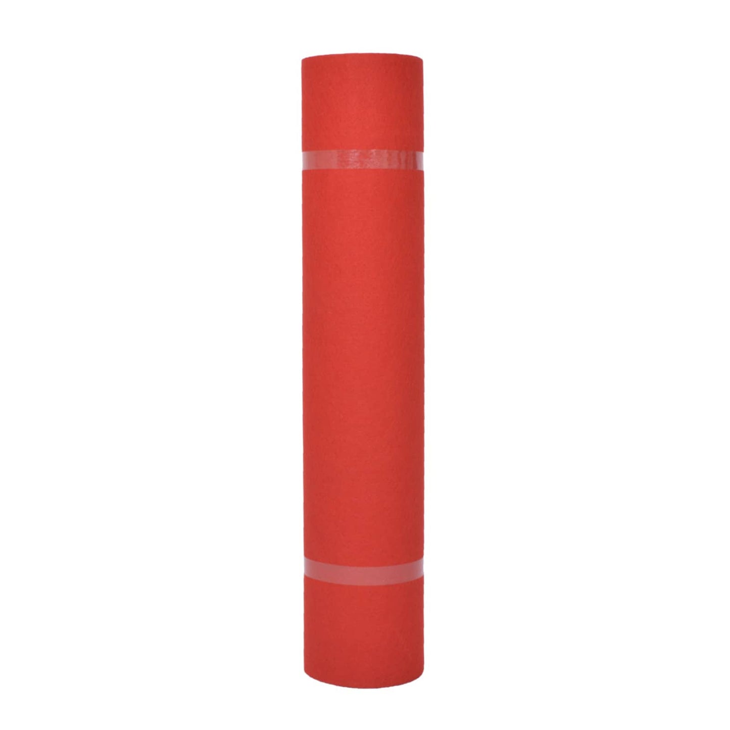 Teppe Ensfarget Rød 1 x 12 m Stoff