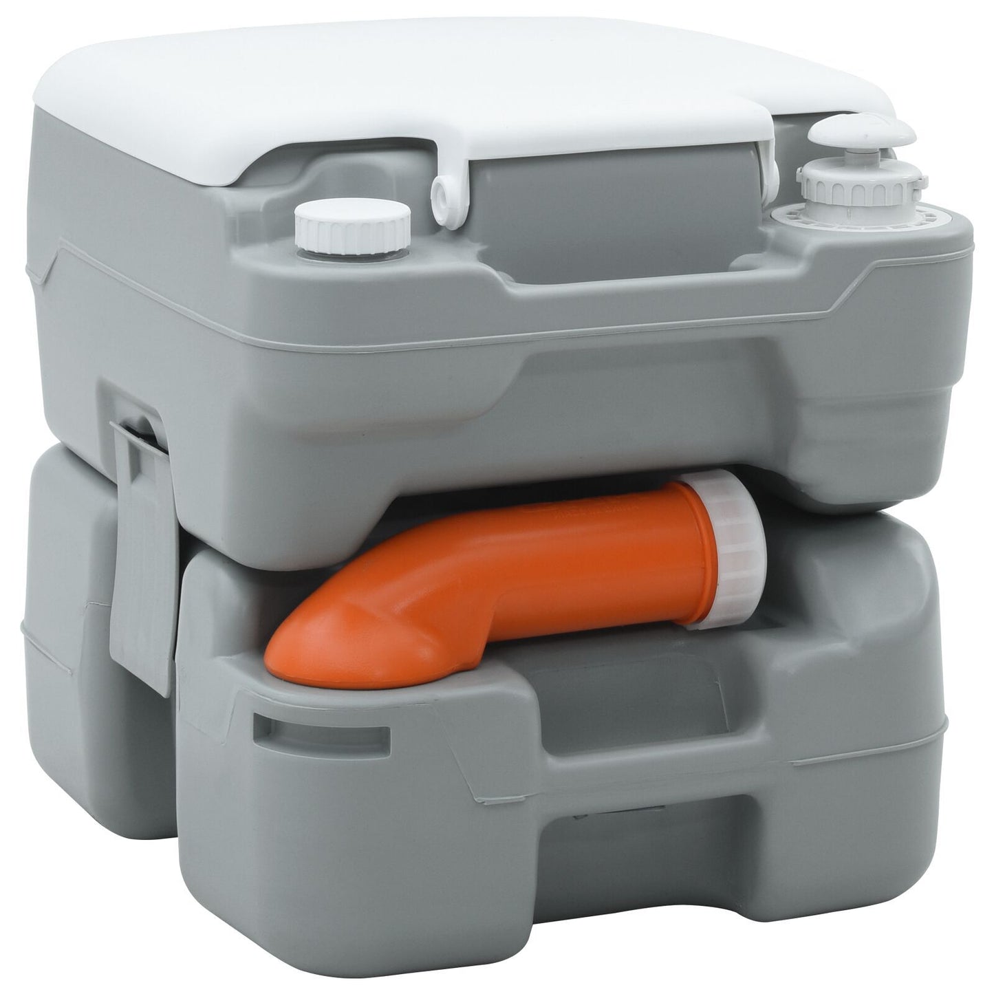 Camping toalett Grå og hvit 41,5 x 36,5 x 37,5 cm Polyethylen