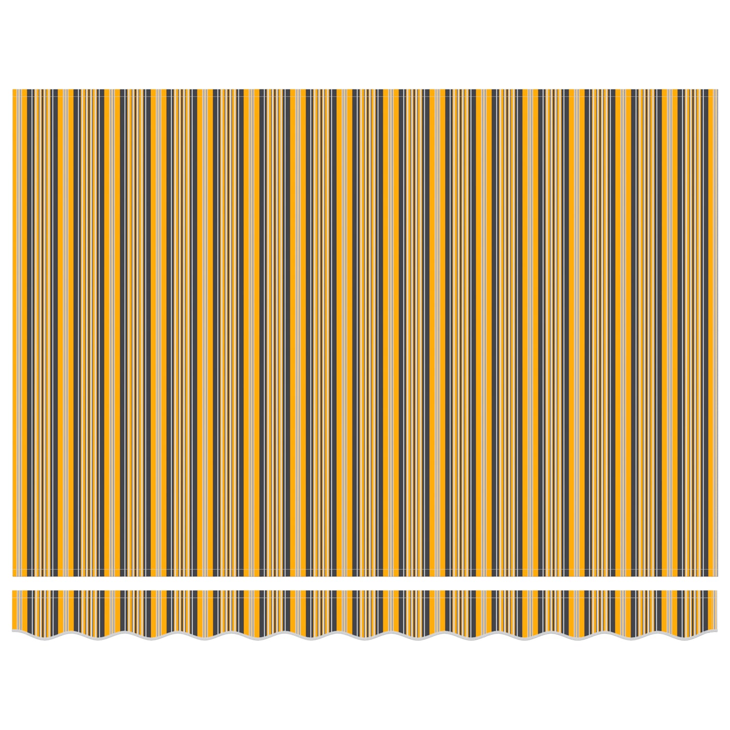 Uttrekkbar markise Flerfarget 350 x 250 cm Polyester og Metall
