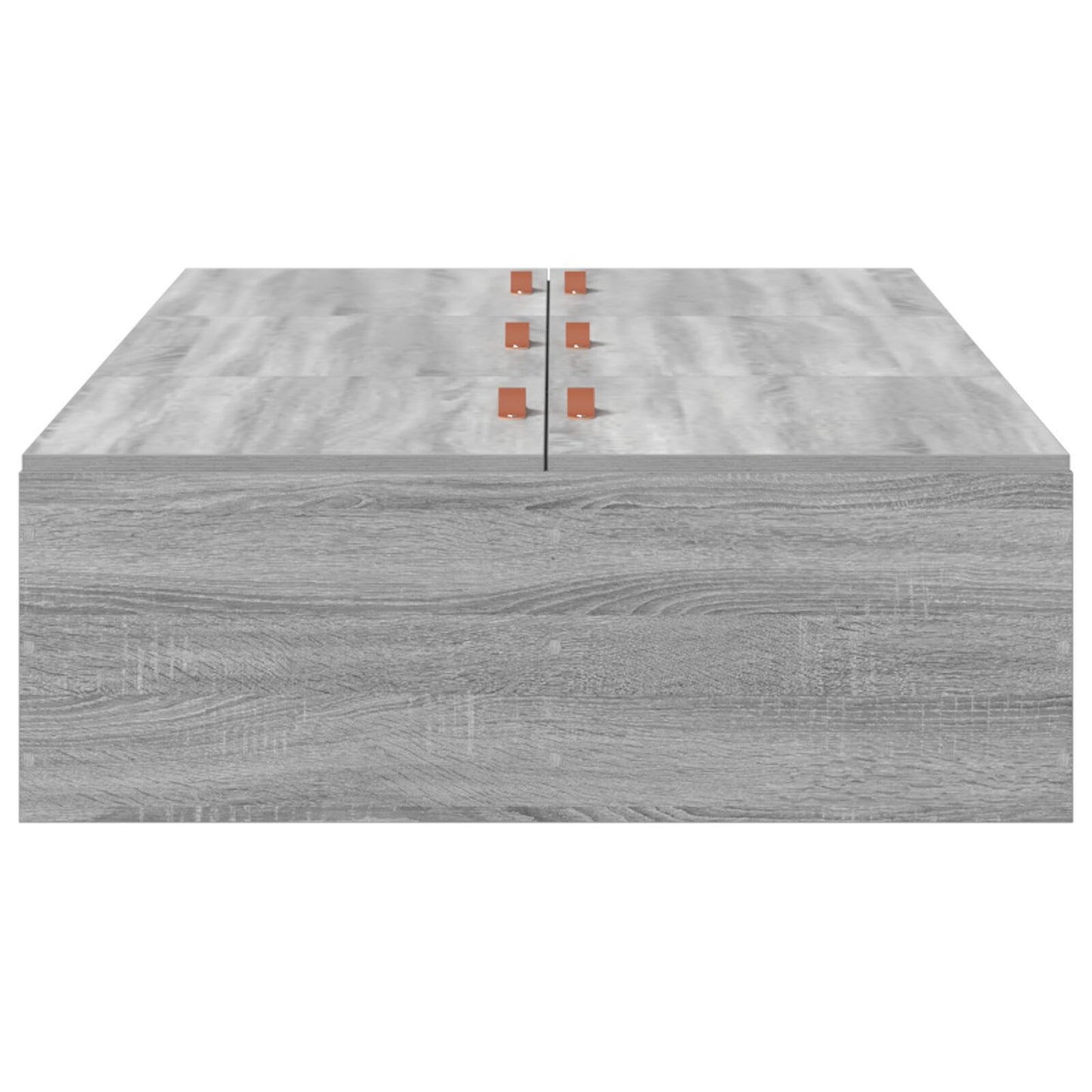 Seng med lagring Grå Sonoma 100 x 200 cm Konstruert tre