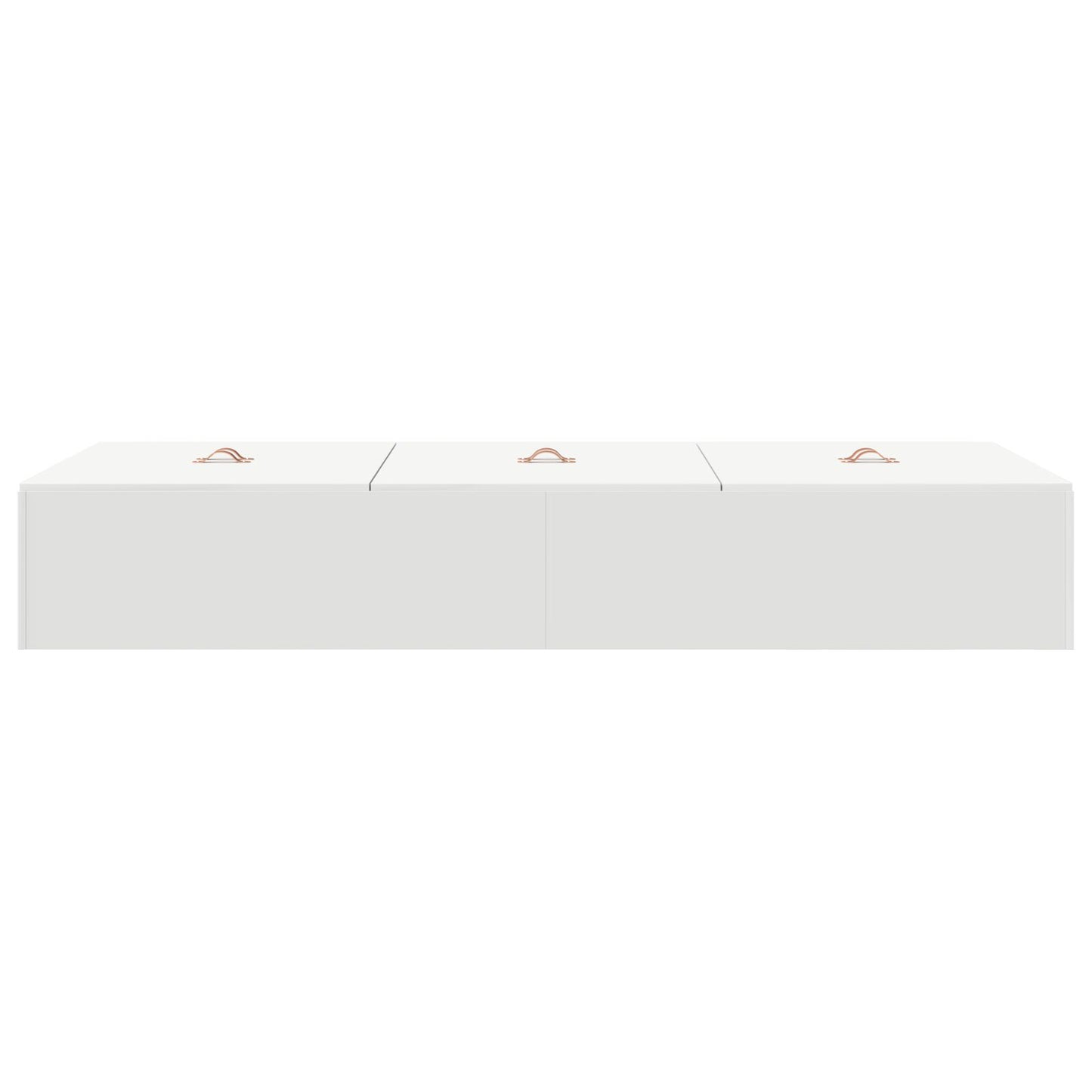 Seng med lagring med lagring Hvit 80 x 200 cm Konstruert tre