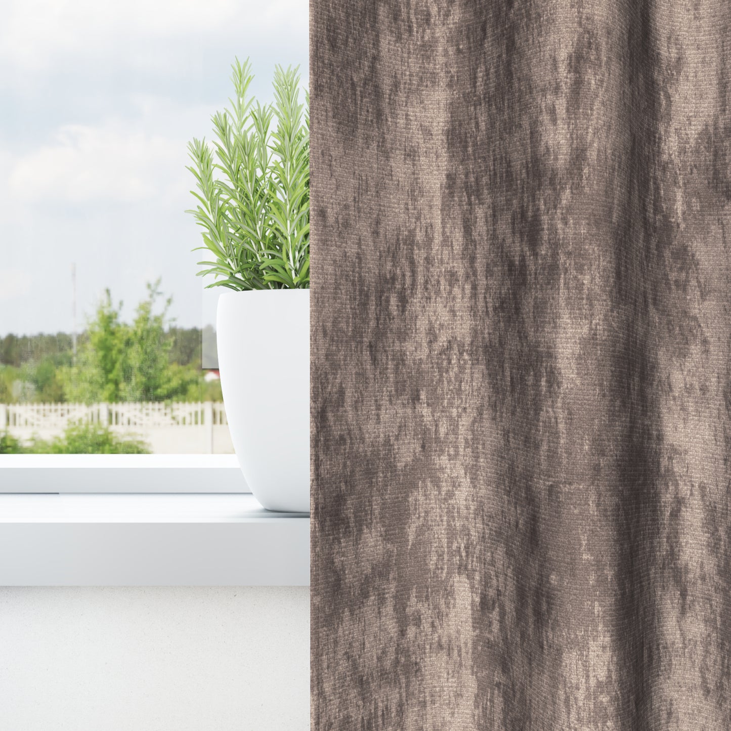 Fløyel Gardiner 2 pcs Cappuccino 245 x 140 cm Fløyel