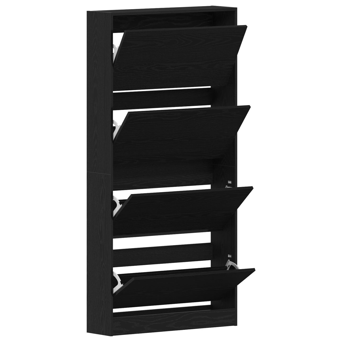 Sko Skap 80 x 21 x 163,5 cm Konstruert tre Svart Eik