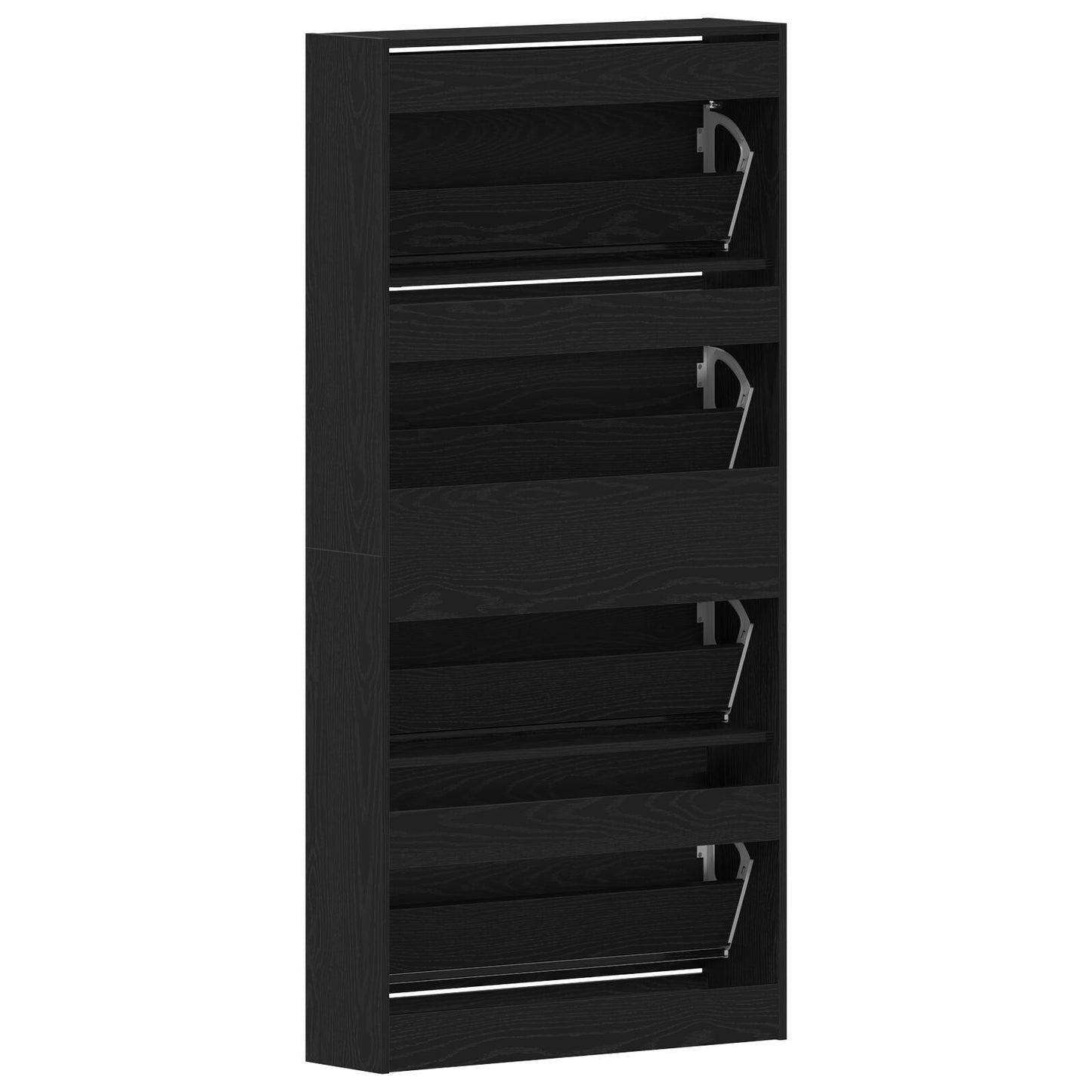 Sko Skap 80 x 21 x 163,5 cm Konstruert tre Svart Eik