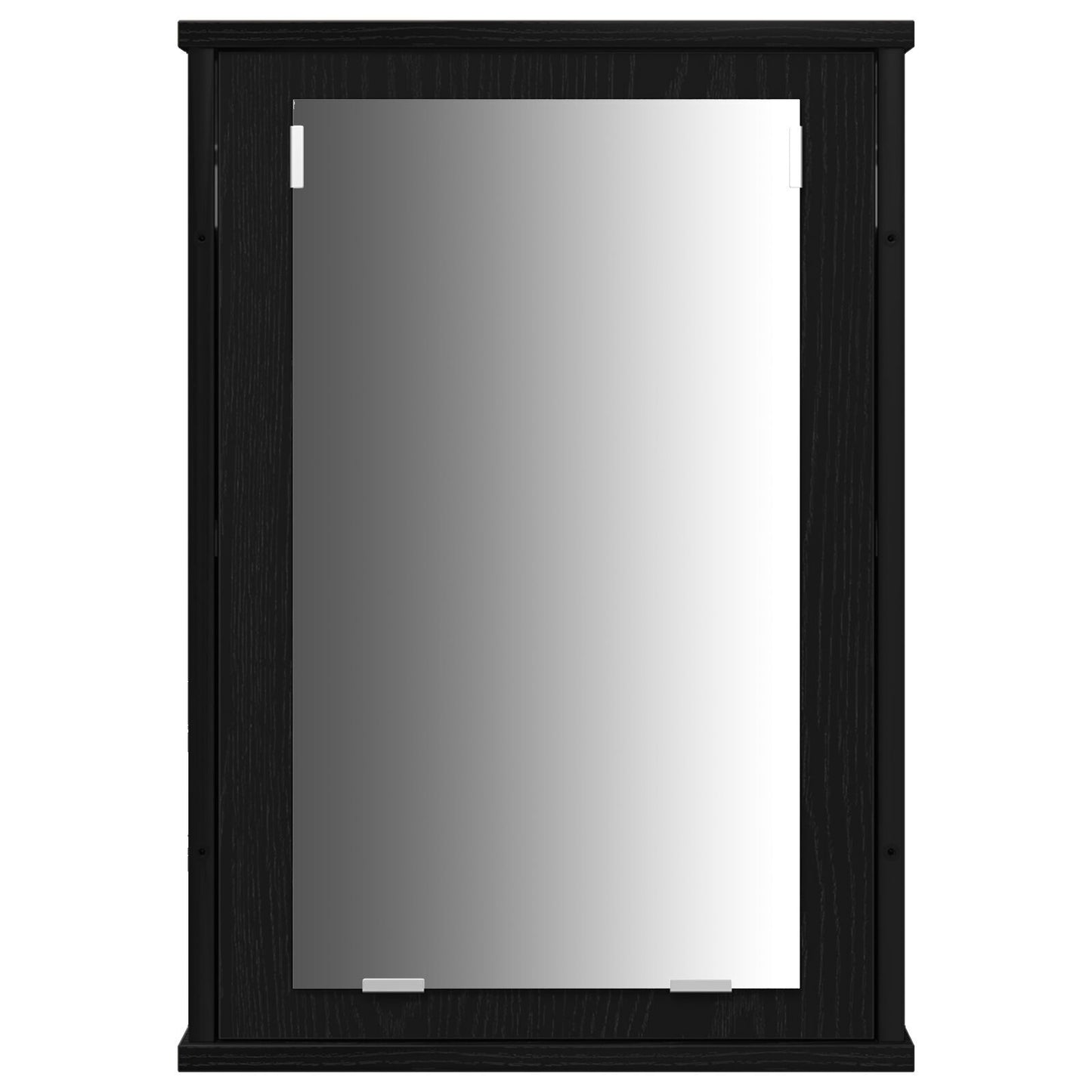 Baderomsinnredningssett med dør 4 pcs Svart Eik Konstruert tre