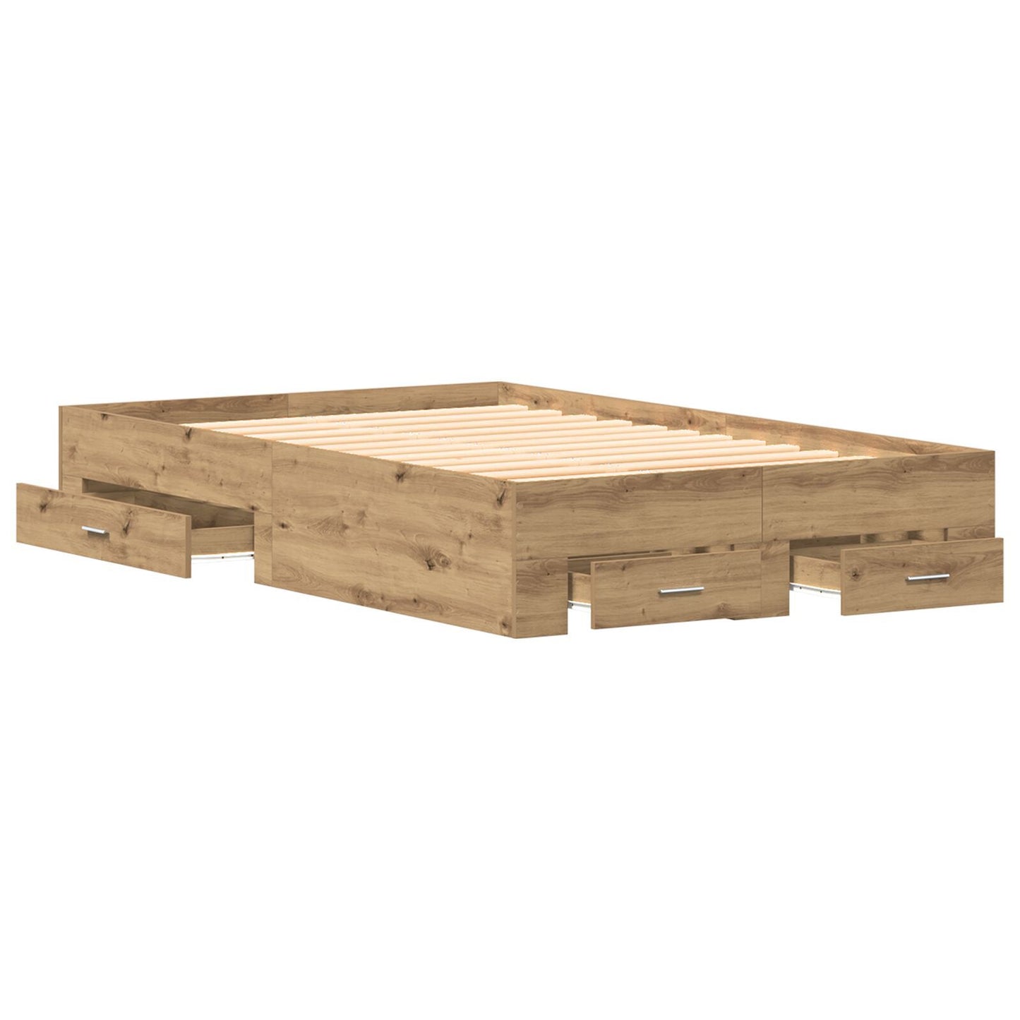 Sengestamme med skuff Artisan Eik 120 x 190 cm Konstruert tre