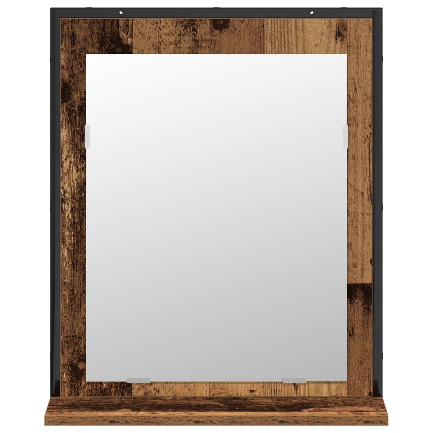 Baderomsinnredningssett Veggmontert 2 pcs Brun Konstruert tre