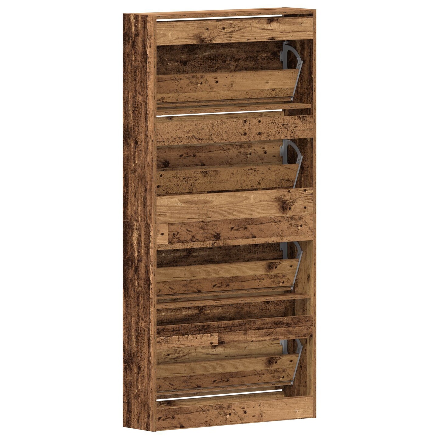 Sko Skap med dør Gammelt tre 80 x 21 x 163,5 cm Konstruert tre