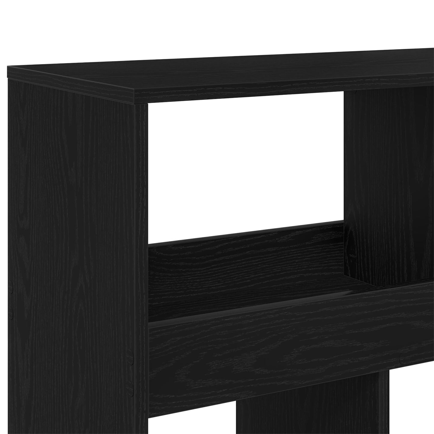 Bokskap 15 nivåer 100 x 33 x 93.75 cm Konstruert tre Svart Eik