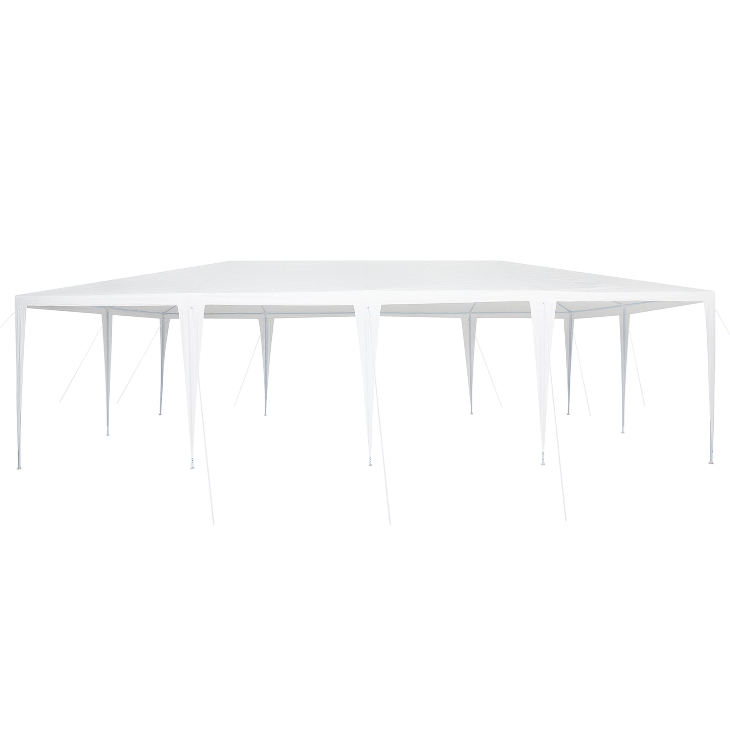 Partytelt Hvit 800 x 400 x 266 cm Polyetylen og Stål