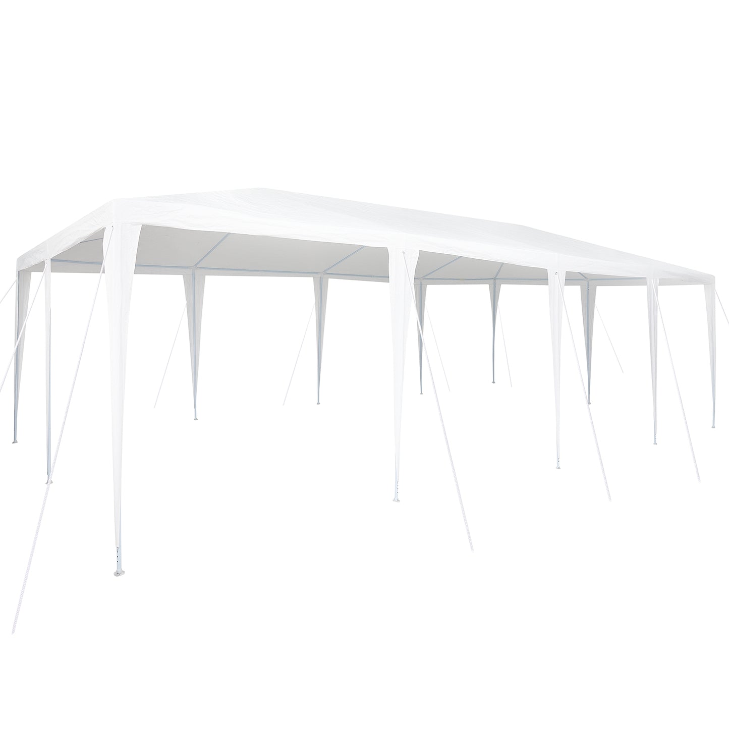 Partytelt Hvit 800 x 400 x 266 cm Polyetylen og Stål