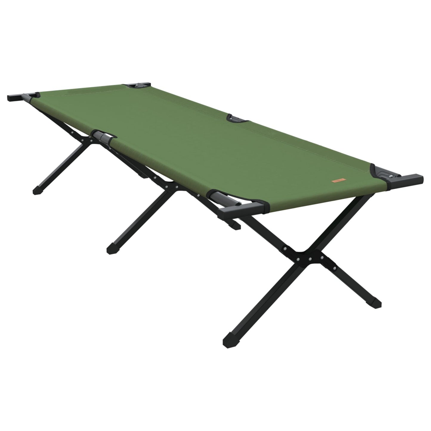 Sammenleggbar camping seng grønn 193 x 69 x 45 cm Oxford-stoff