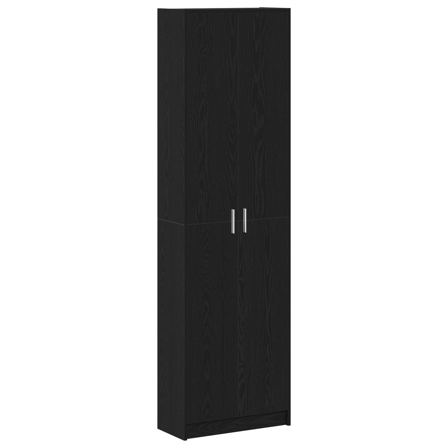 Garderobeskap med dør Svart Eik 55 x 25 x 189 cm Konstruert tre