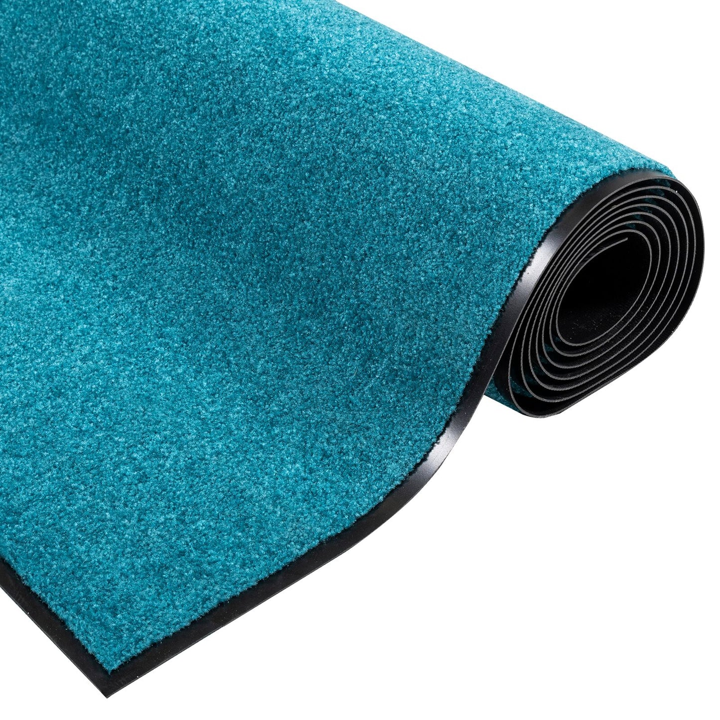 Dørmatte Cyan og svart 120 x 300 cm 100% Polyamid