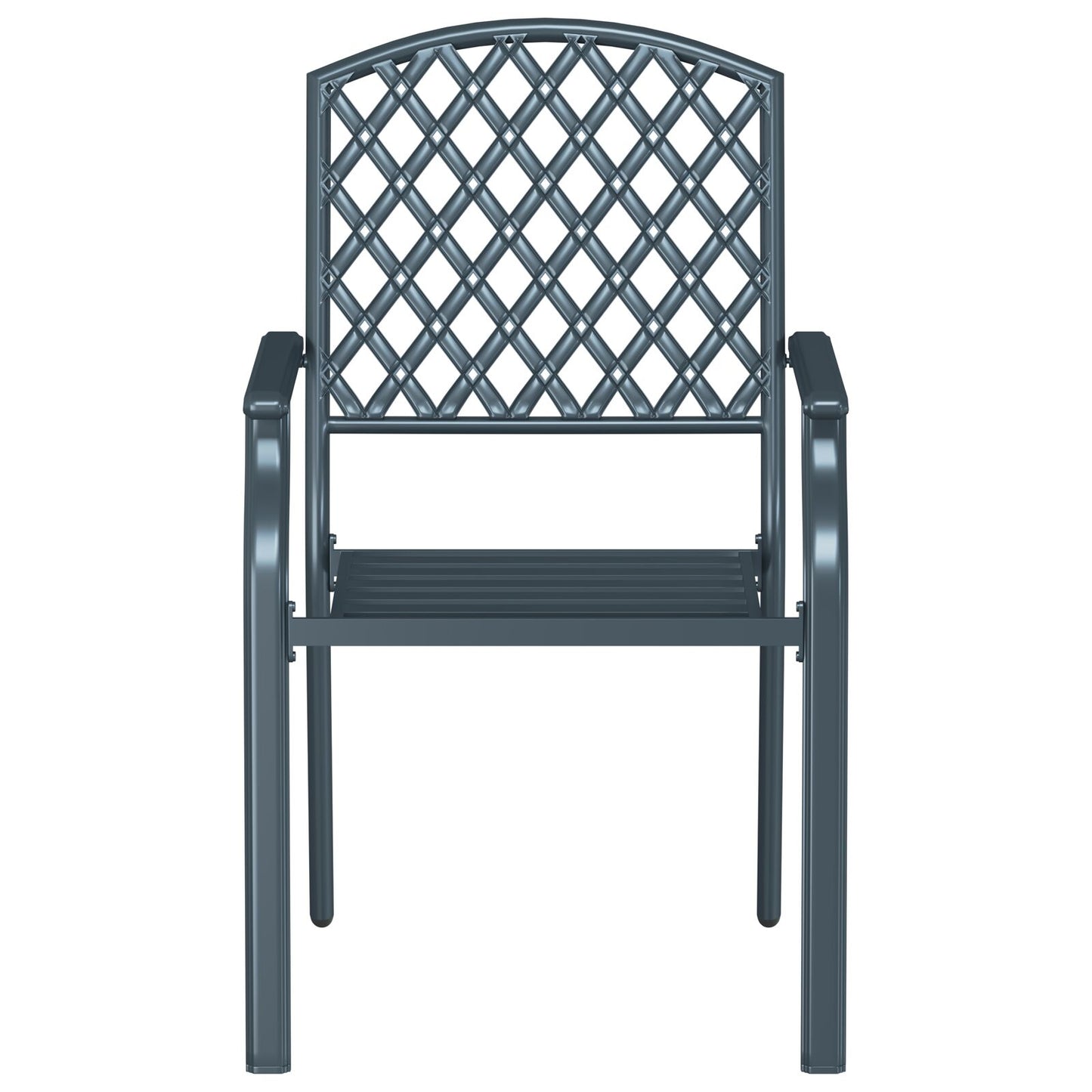 Hage Stol 2 pcs Antrasitt 56 x 65 x 89 cm Stål