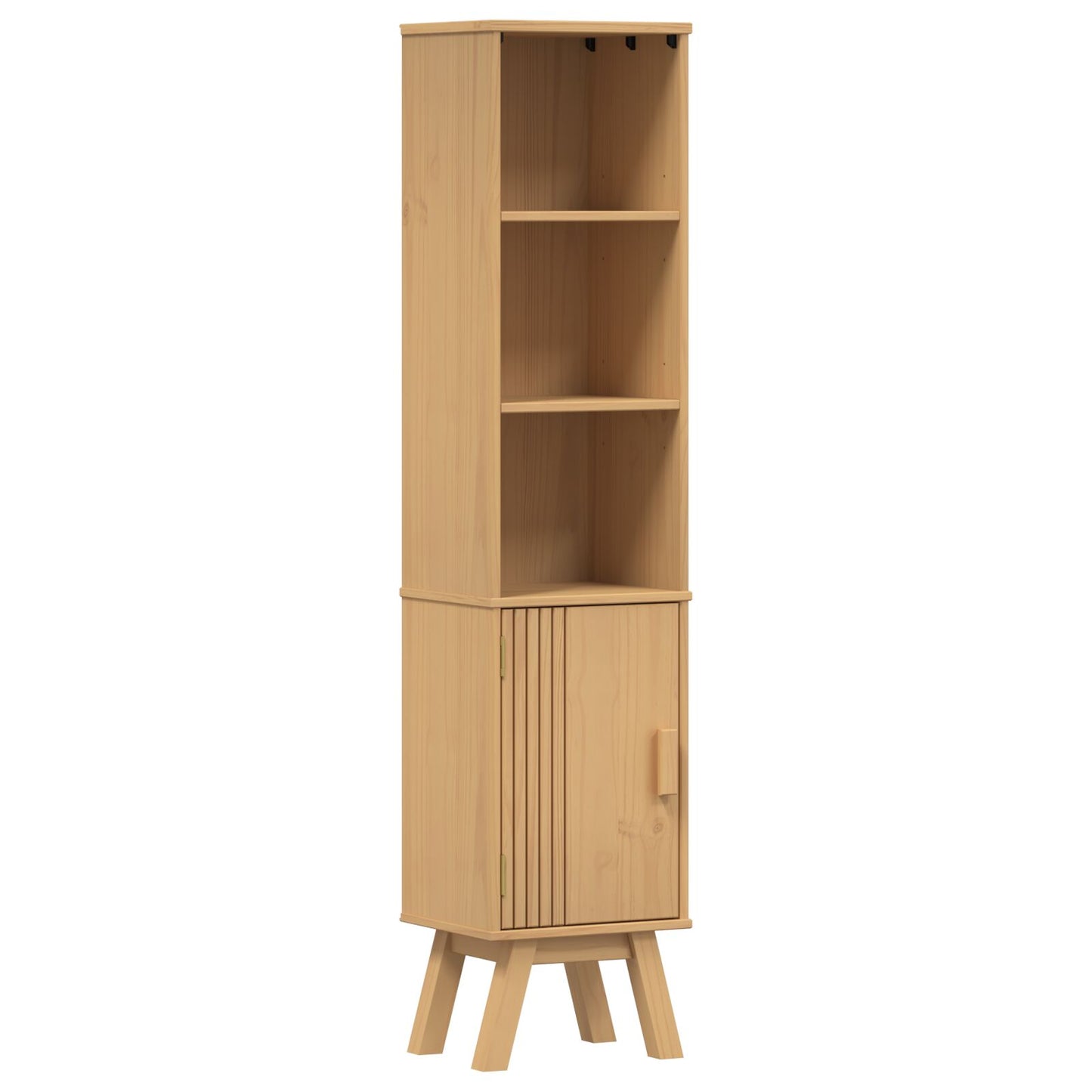 Baderomsskap Olden Brun 35 x 30 x 159 cm Massivt furutre