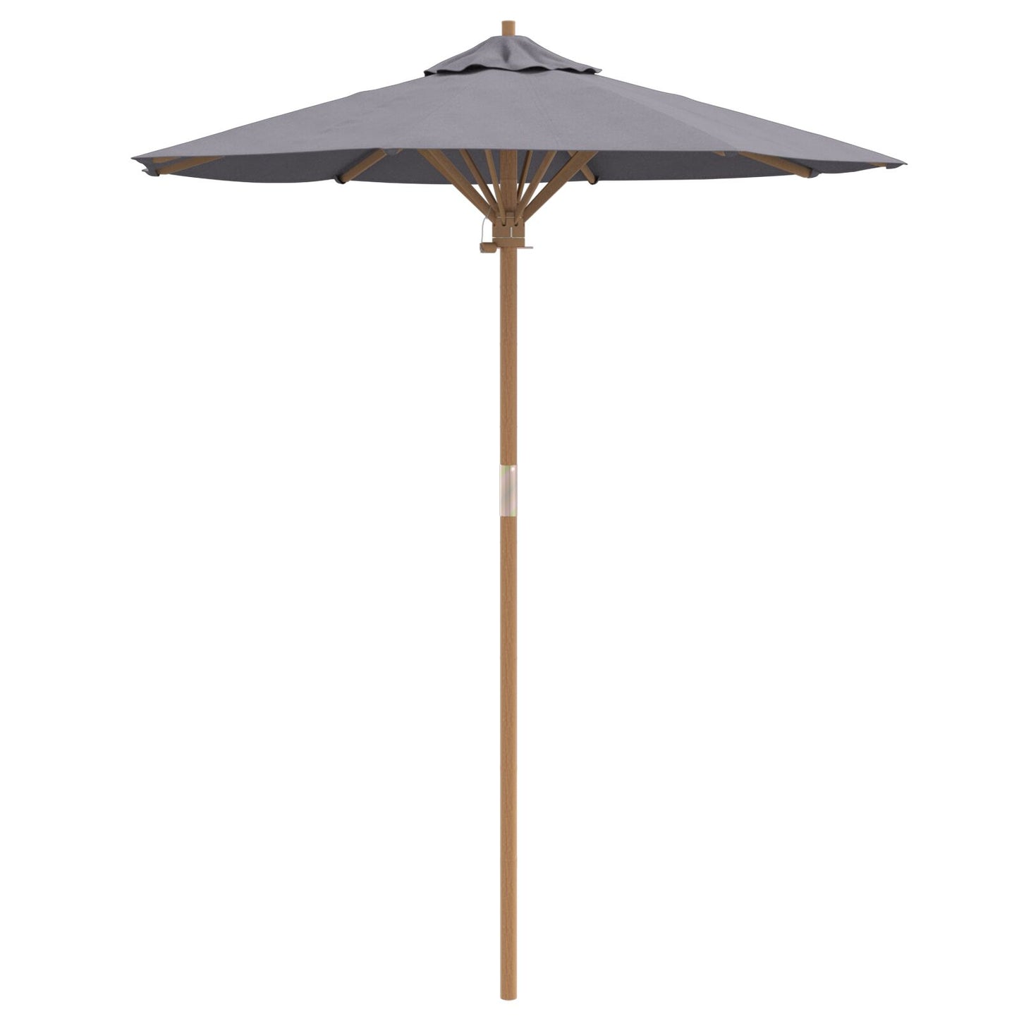 Hageparasol Mørkegrå Ø 180 x 230 cm Bambus