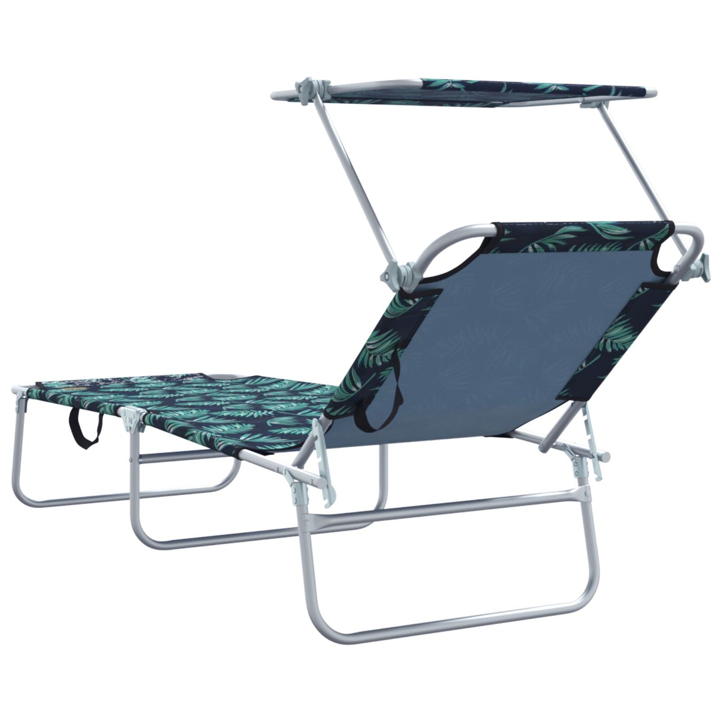 Solstol 2 pcs grønn 58 x 188 x 77cm Polyester