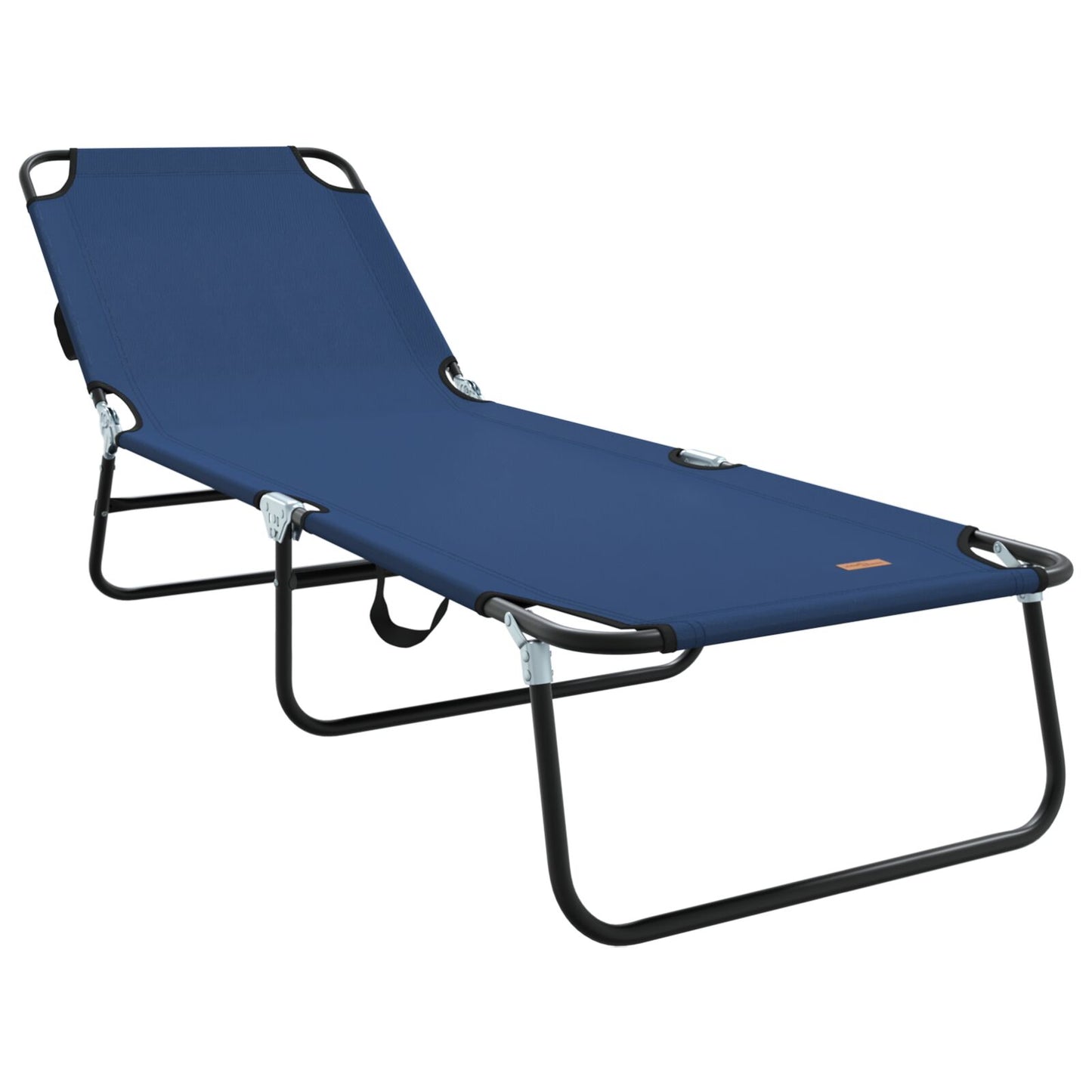 Sammenleggbar solstol Blå 188 x 57 x 86,5 cm Polyester