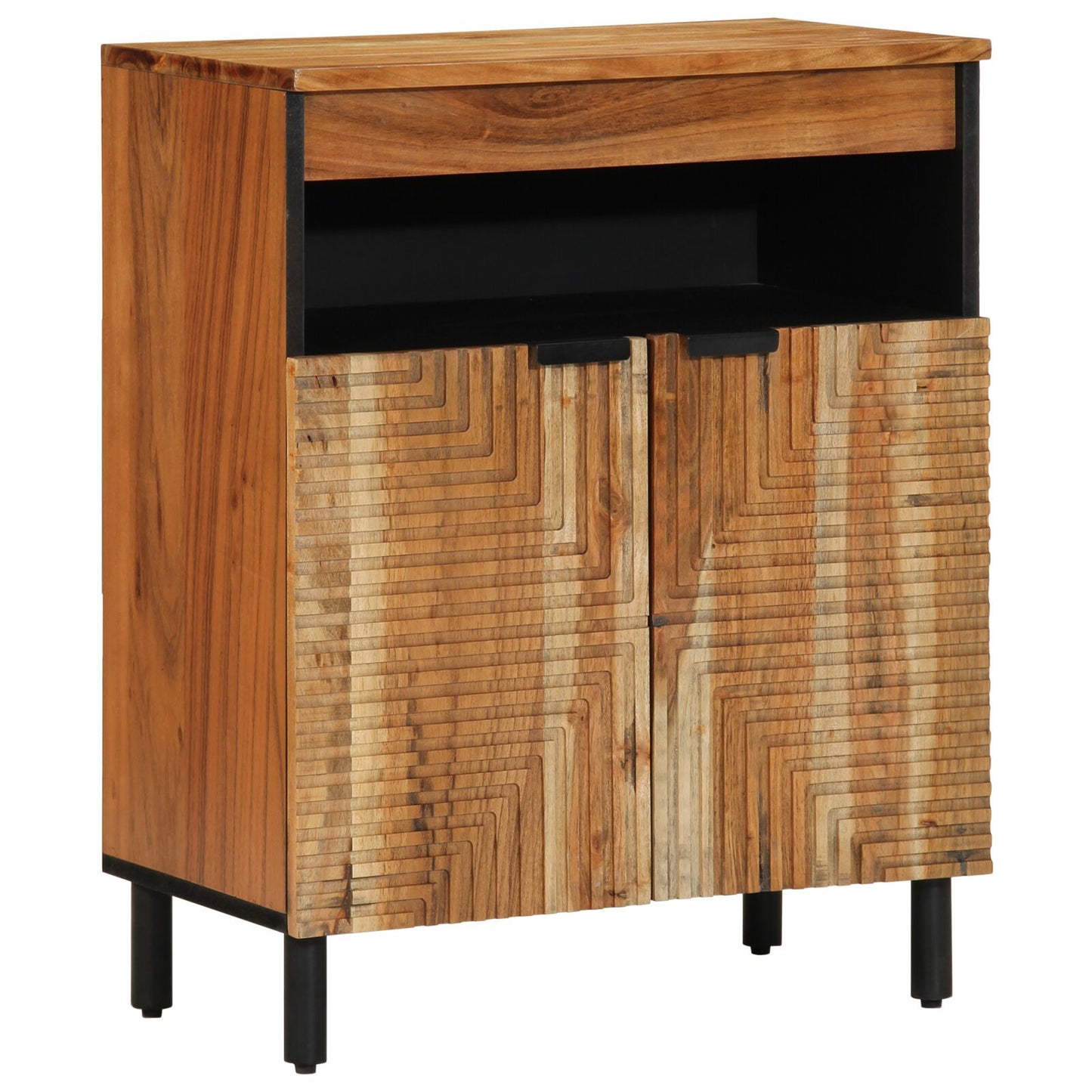 Serviesskap med hylle Brun 60 x 33,5 x 75 cm Massiv mango tre