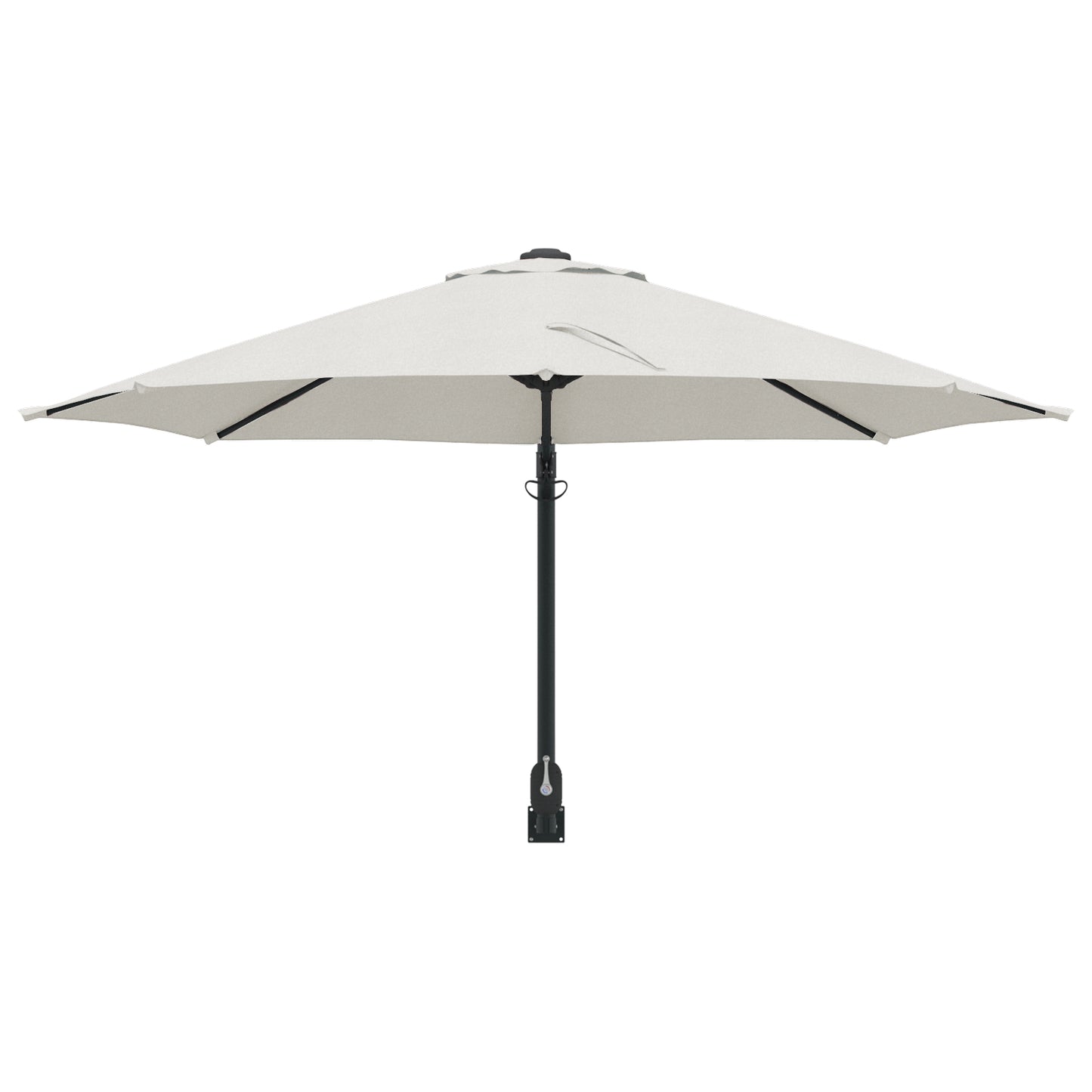 Hageparasol sand 248 x 248 x 148 cm Polyester og stål