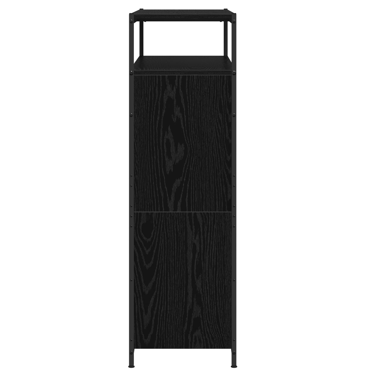 Sko Skap med hylle Svart Eik 100 x 34 x 112 cm Konstruert tre