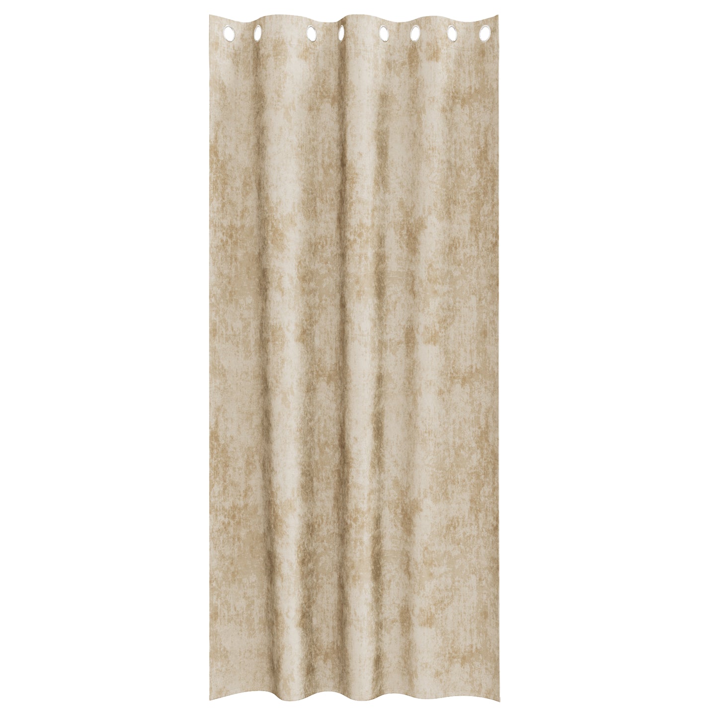 Fløyel Gardiner med gardiner 2 pcs Krem 260 x 140 cm Fløyel