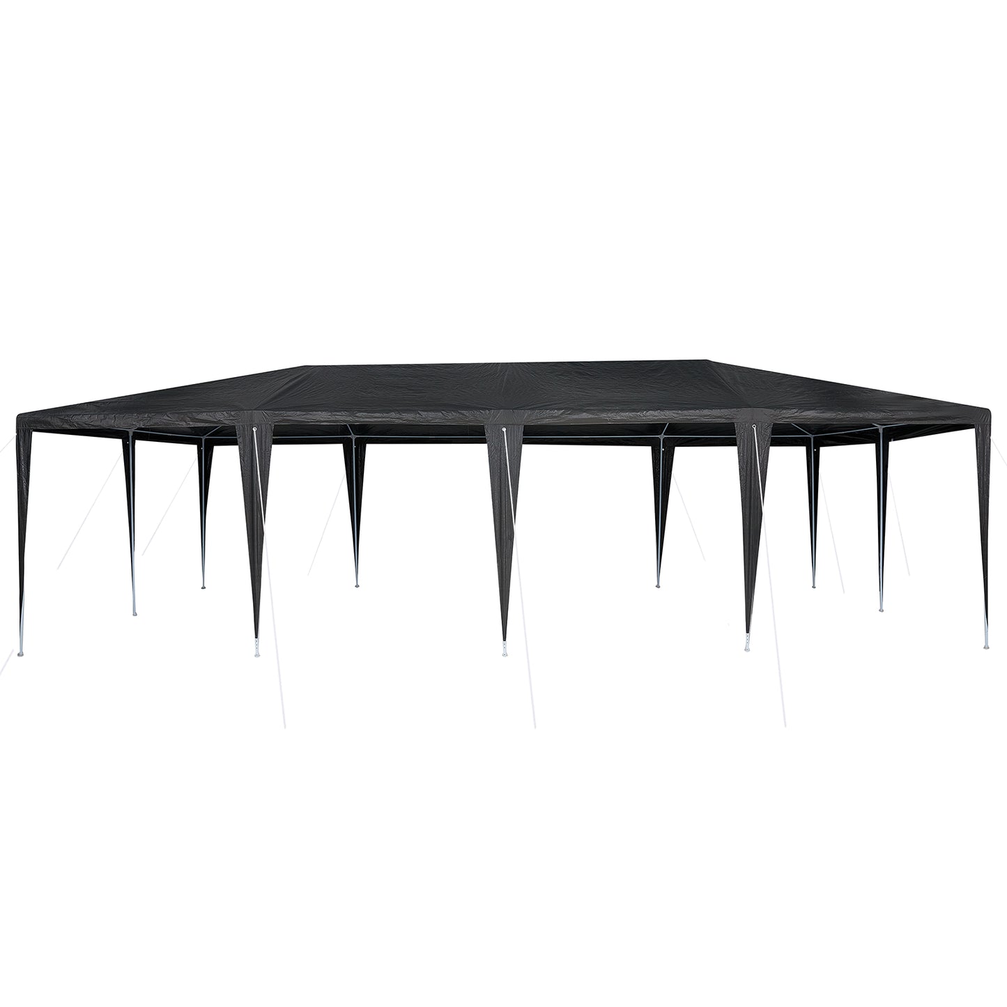 Partytelt Antrasitt 800 x 400 x 266 cm Polyetylen og Stål