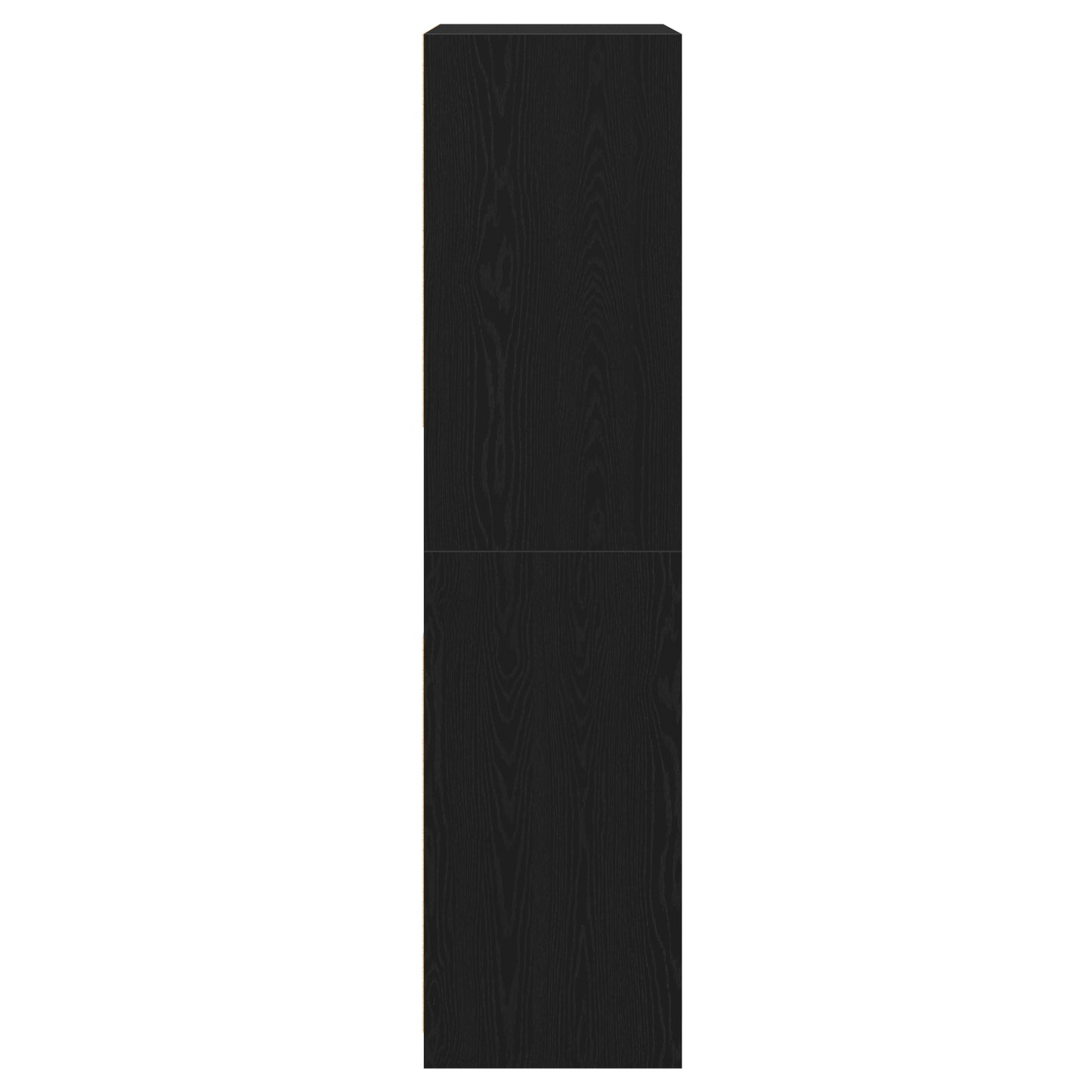 Garderobeskap Svart Eik 100 x 50 x 200 cm Konstruert tre