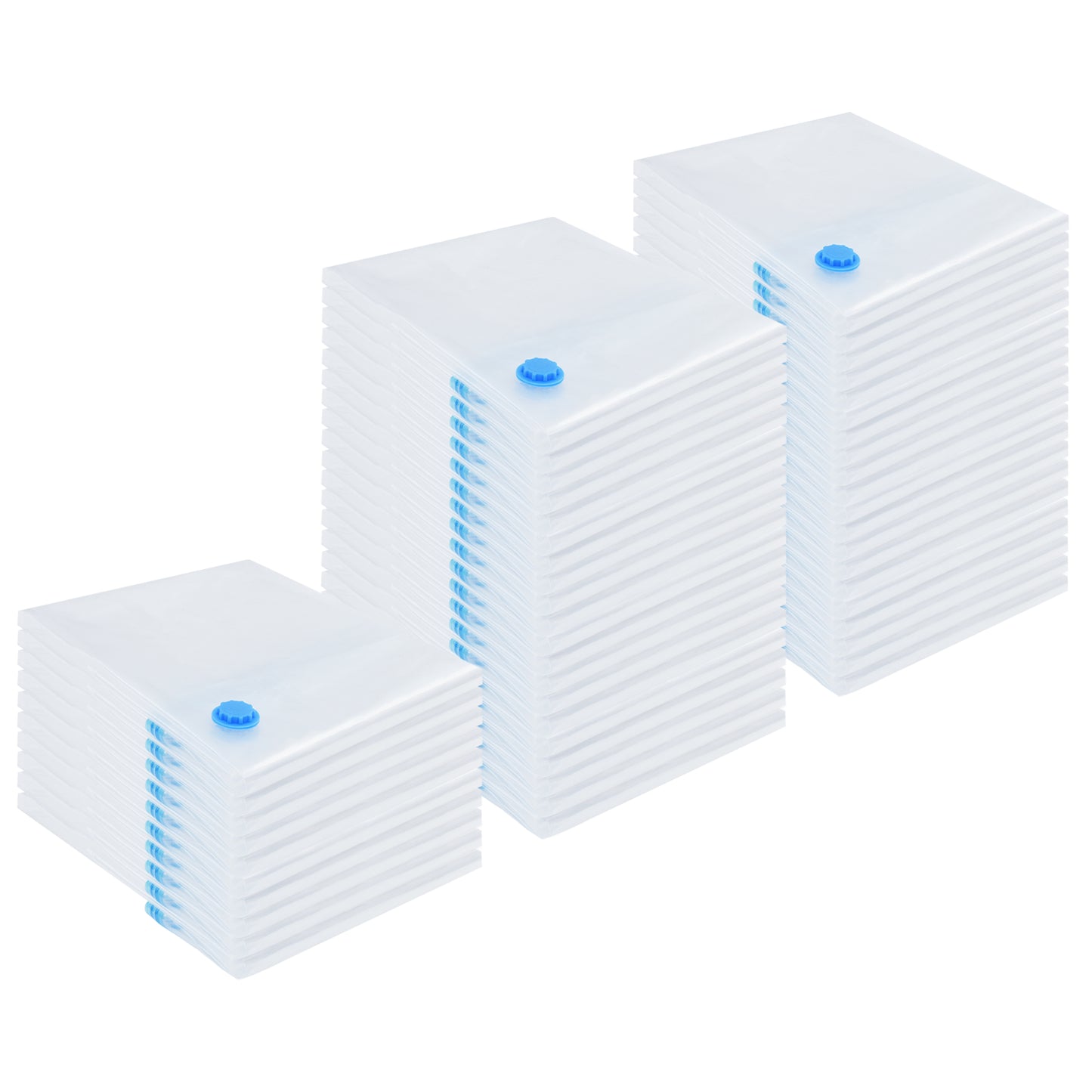 Oppbevaringsposer 50 pcs Transparent og blå 130 x 100 cm
