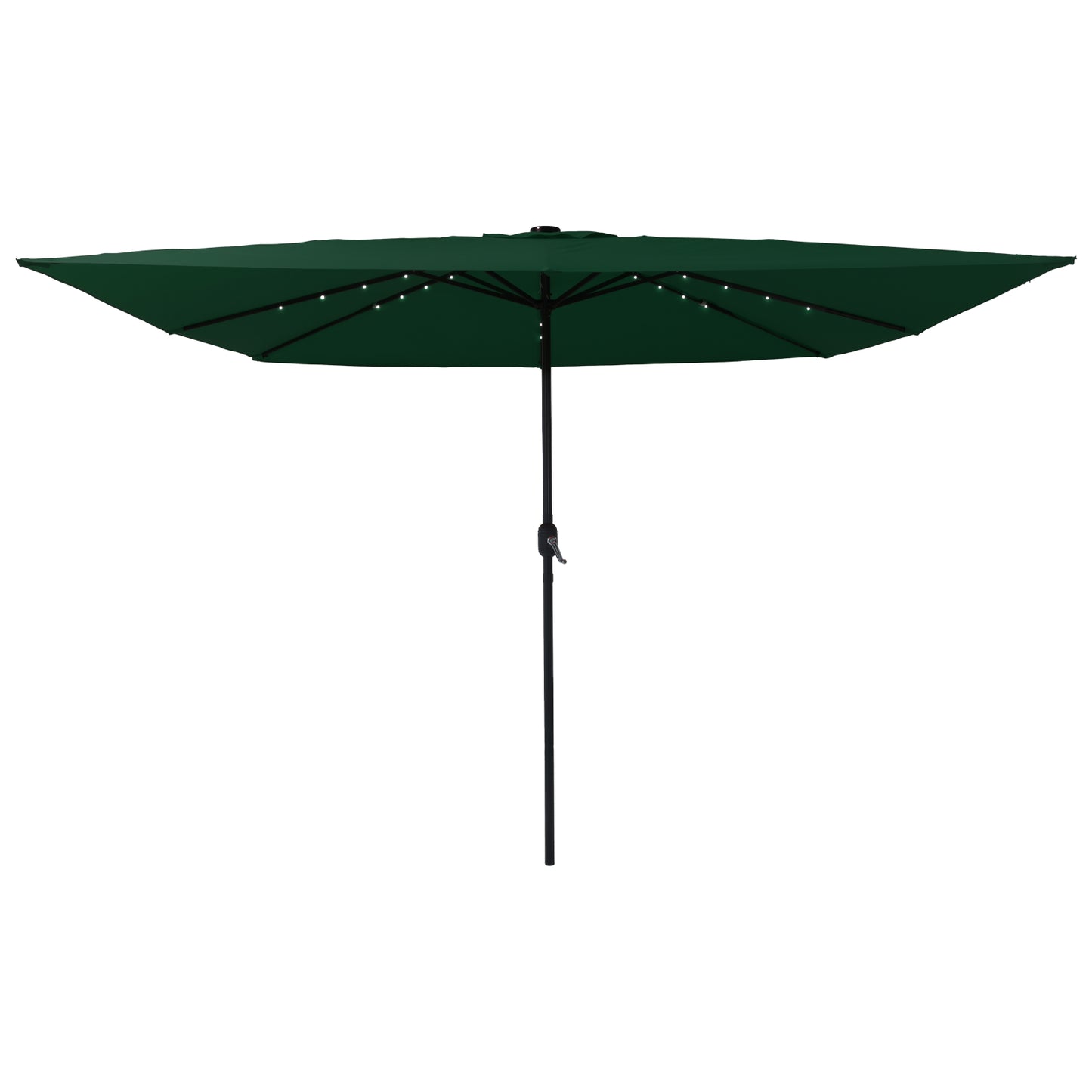Hageparasol grønn 295 x 295 x 245 cm Polyester og stål