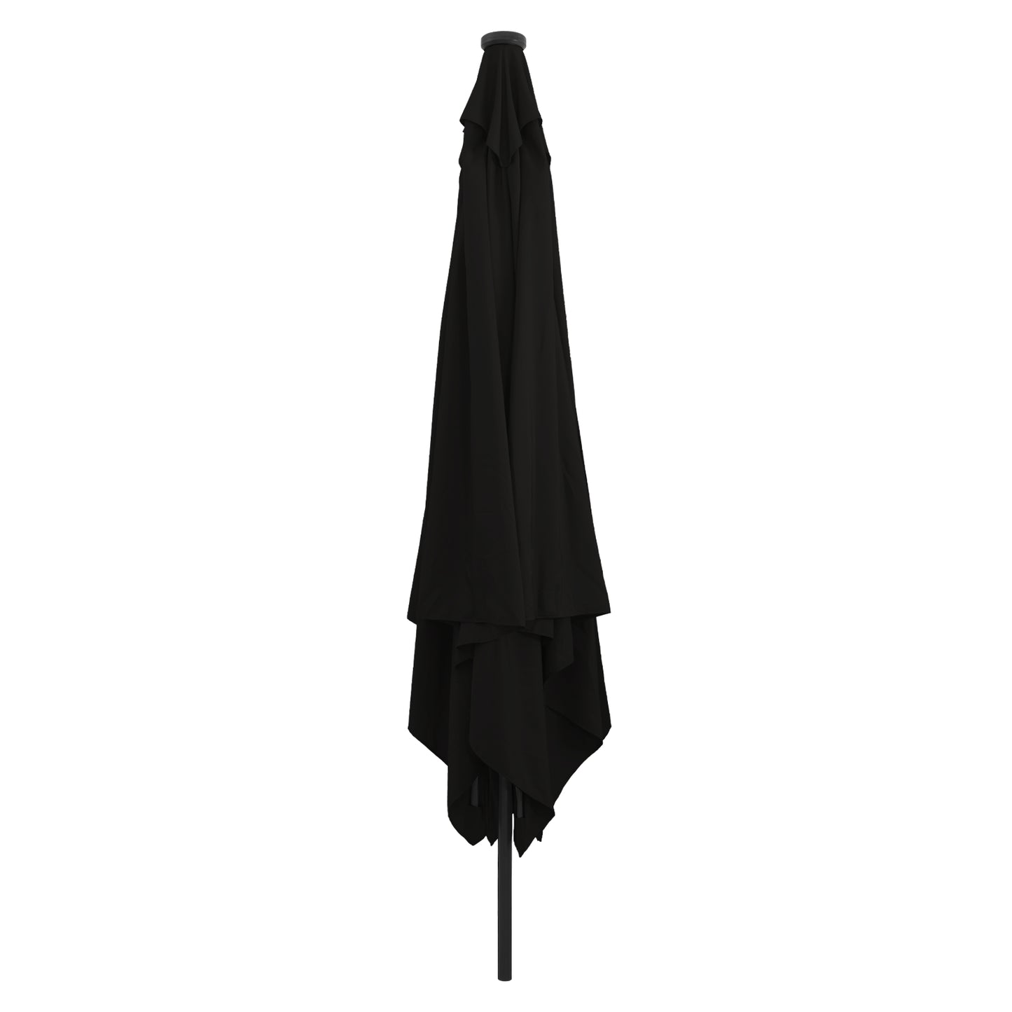 Hageparasol Svart 295 x 295 x 245 cm Polyester og stål