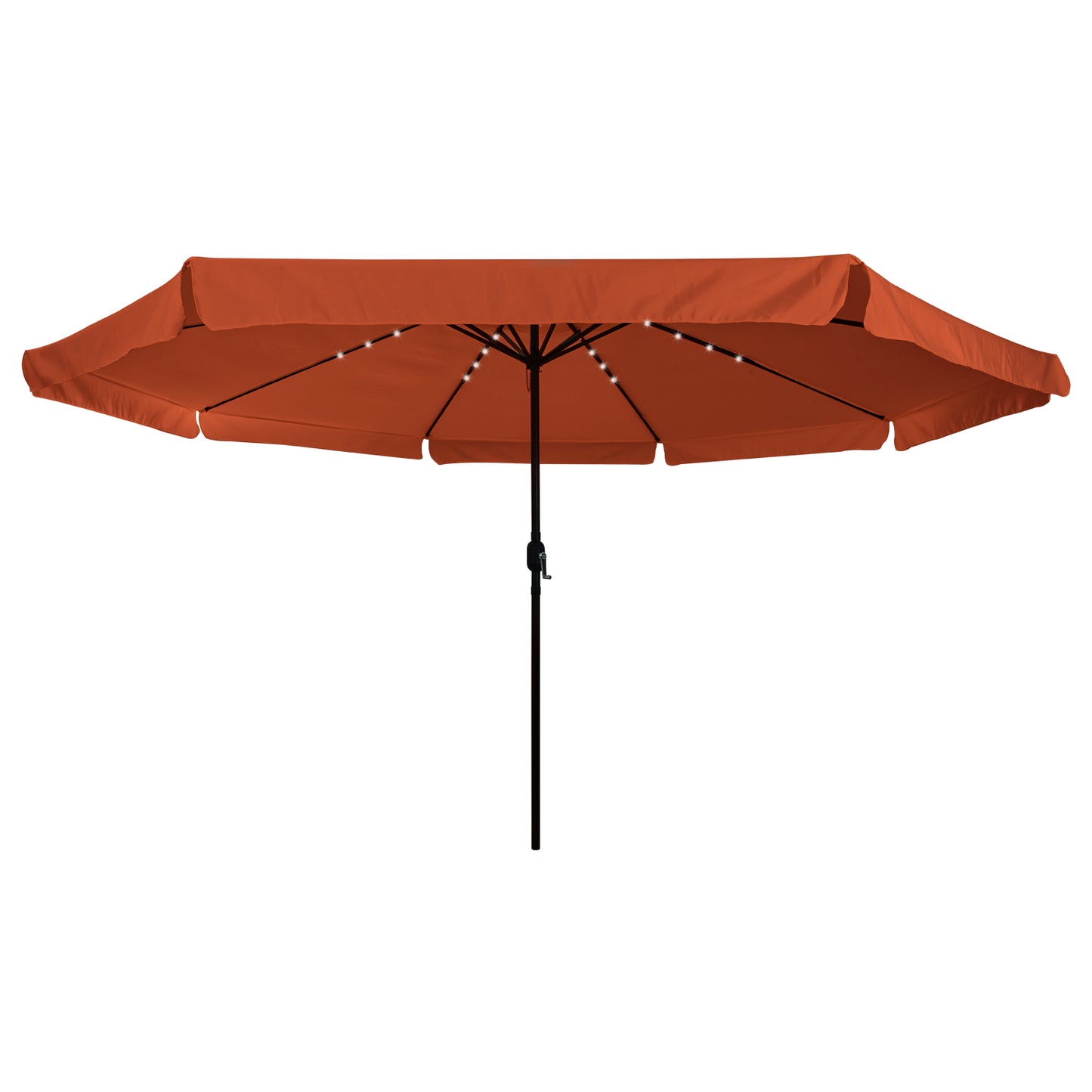 Hageparasol Terrakotta 395 x 395 x 245 cm Polyester