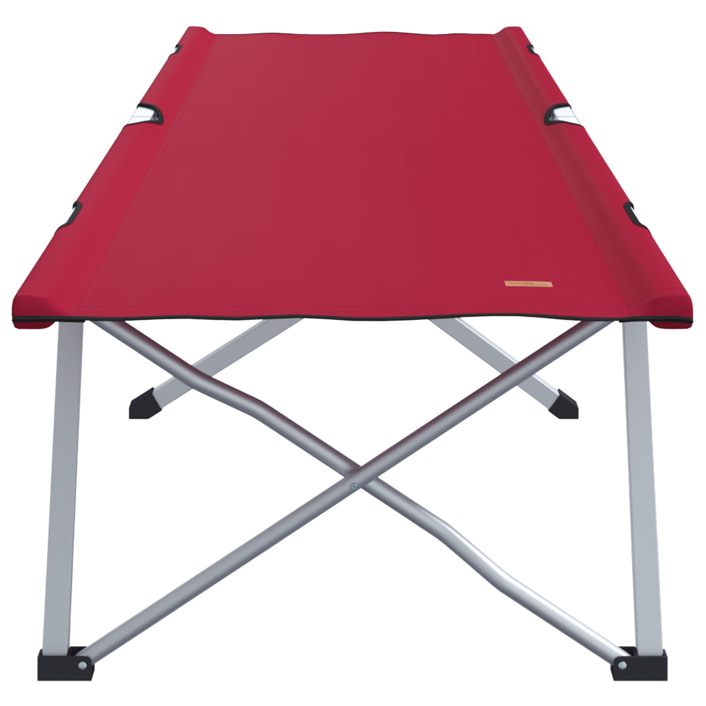 Sammenleggbar camping seng 2 pcs Rød 194 x 62,5 x 42,5 cm