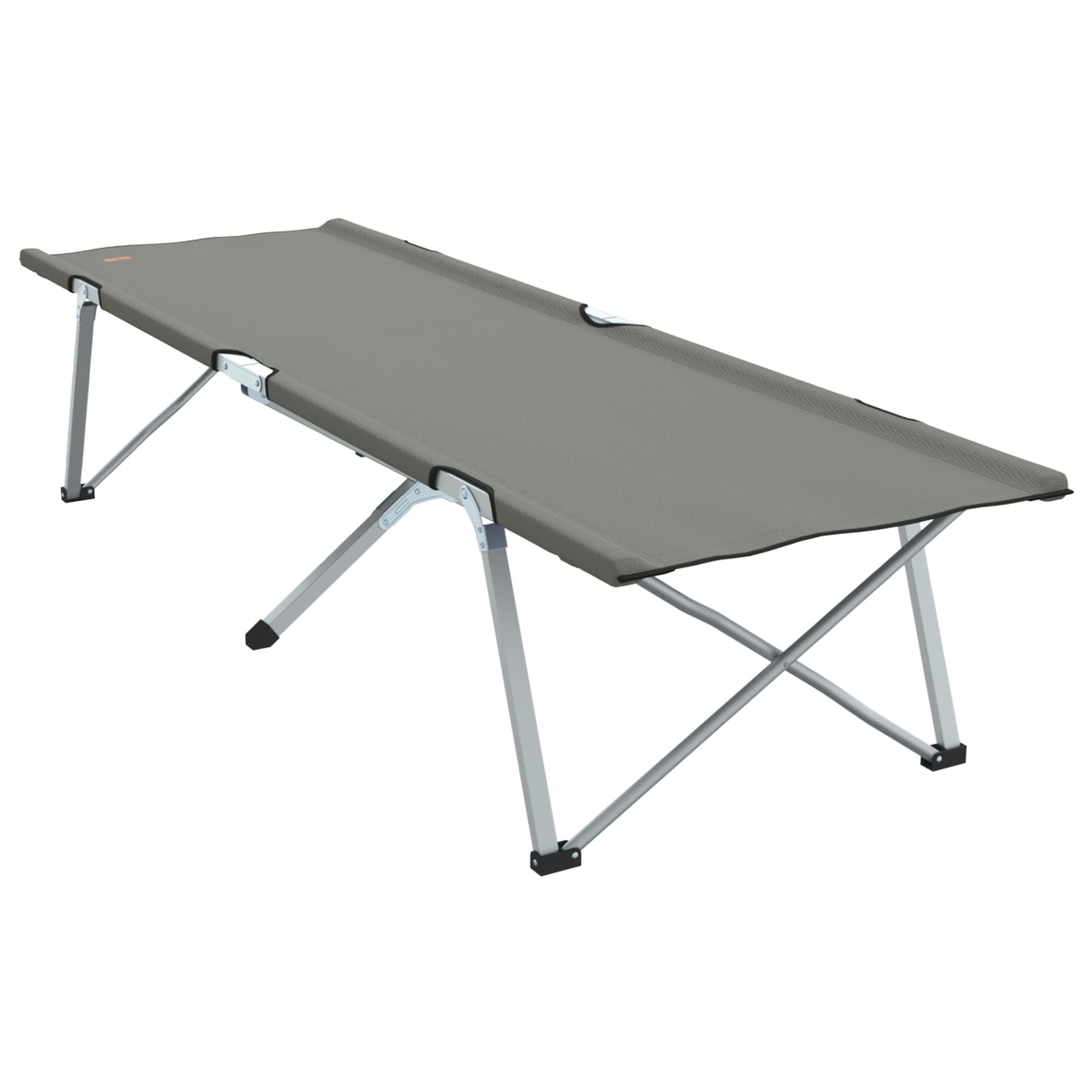 Sammenleggbar camping seng Grå 194 x 62,5 x 42,5 cm