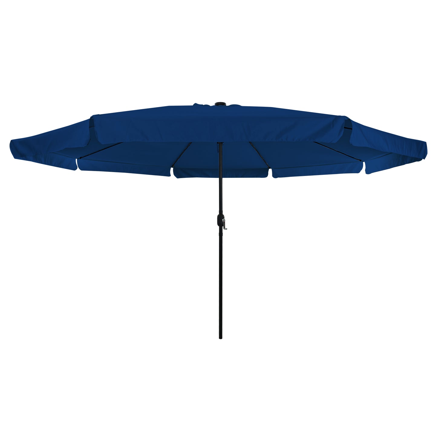Hageparasol 395 x 395 x 245 cm Polyester Rund Azurblå
