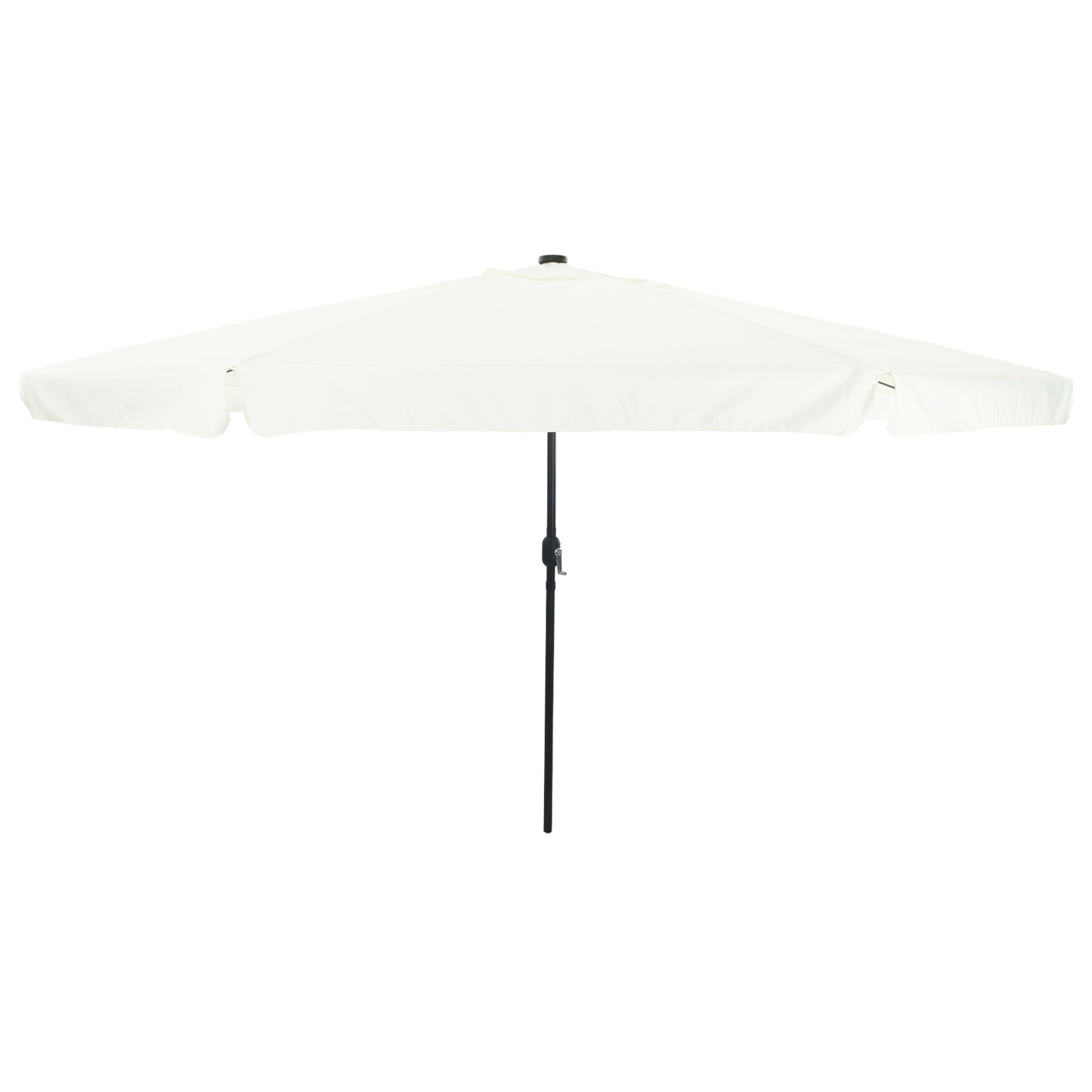 Hageparasol Sand og Antrasitt 395 x 395 x 245 cm Polyester