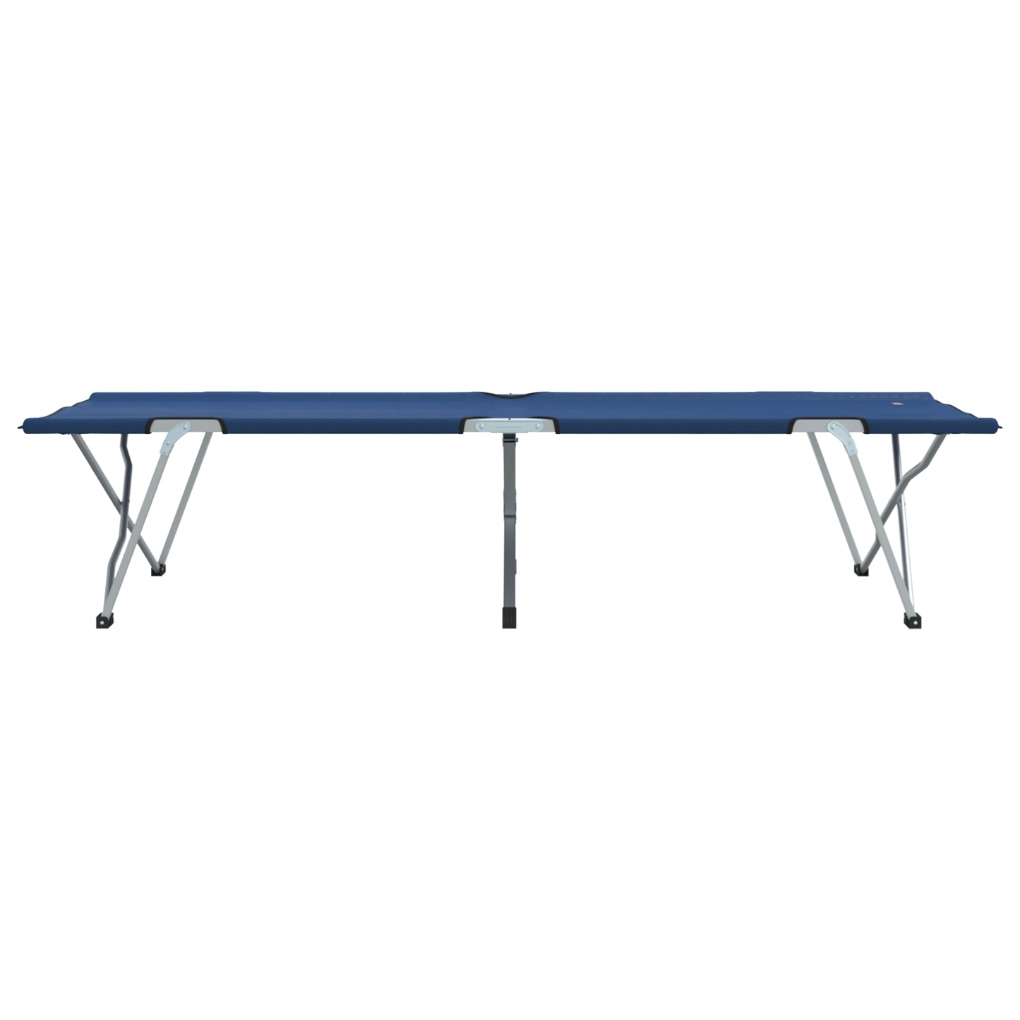 Sammenleggbar camping seng 2 pcs Blå 194 x 62,5 x 42,5 cm