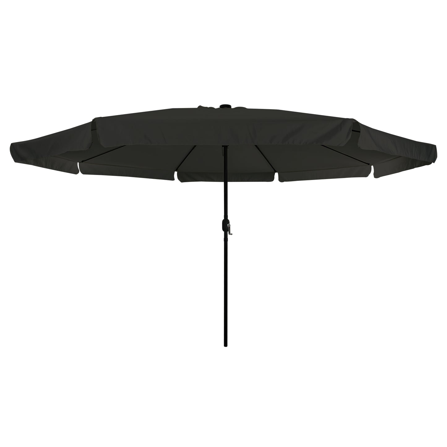 Hageparasol Svart 395 x 395 x 245 cm Polyester