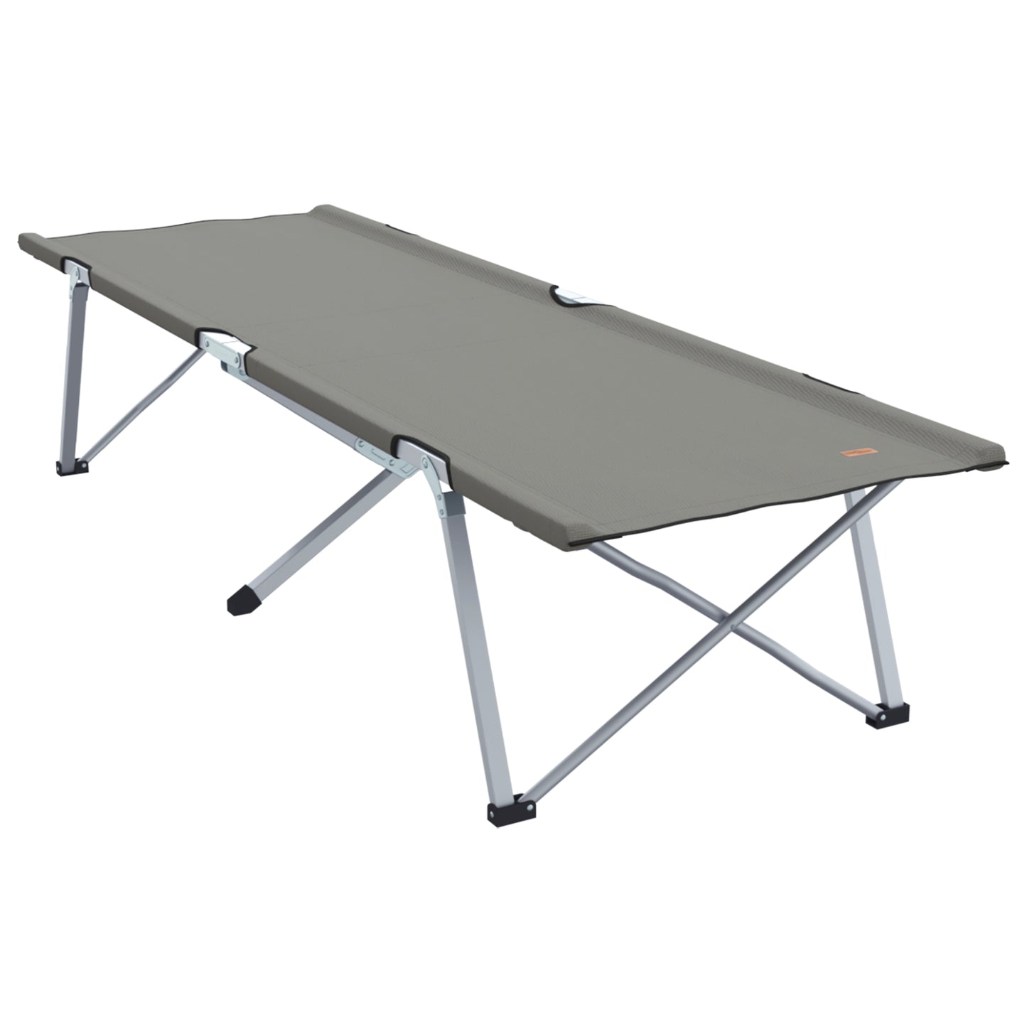 Sammenleggbar camping seng Grå 194 x 62,5 x 42,5 cm