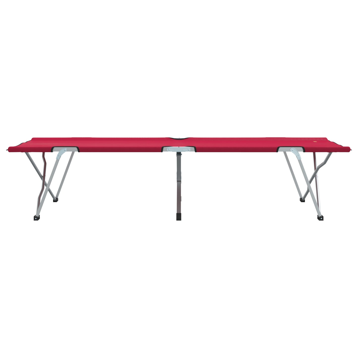 Sammenleggbar camping seng 2 pcs Rød 194 x 62,5 x 42,5 cm