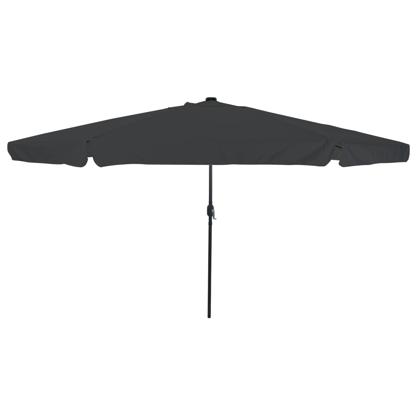 Hageparasol Antrasitt 395 x 395 x 245 cm Polyester