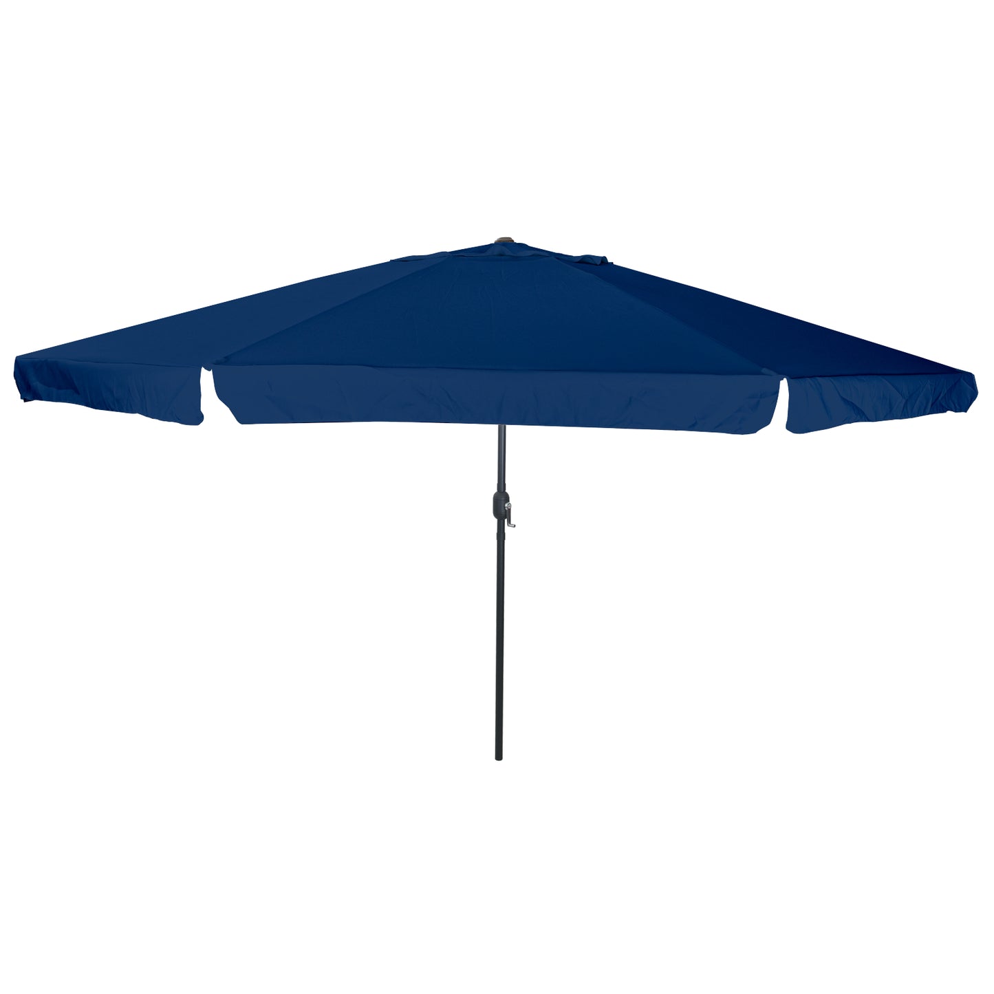 Hageparasol 394 x 394 x 248 cm Polyester og stål Azurblå