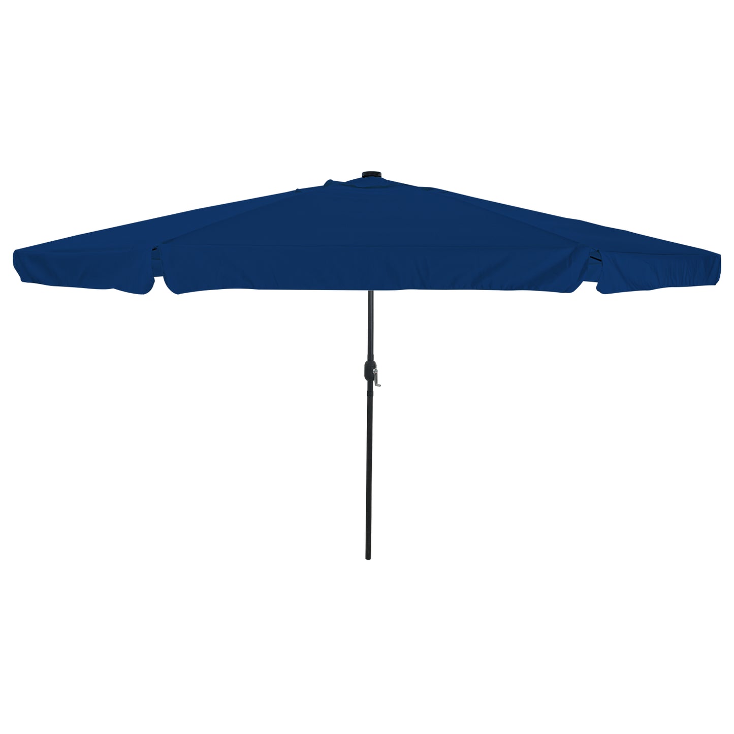 Hageparasol 395 x 395 x 245 cm Polyester Rund Azurblå